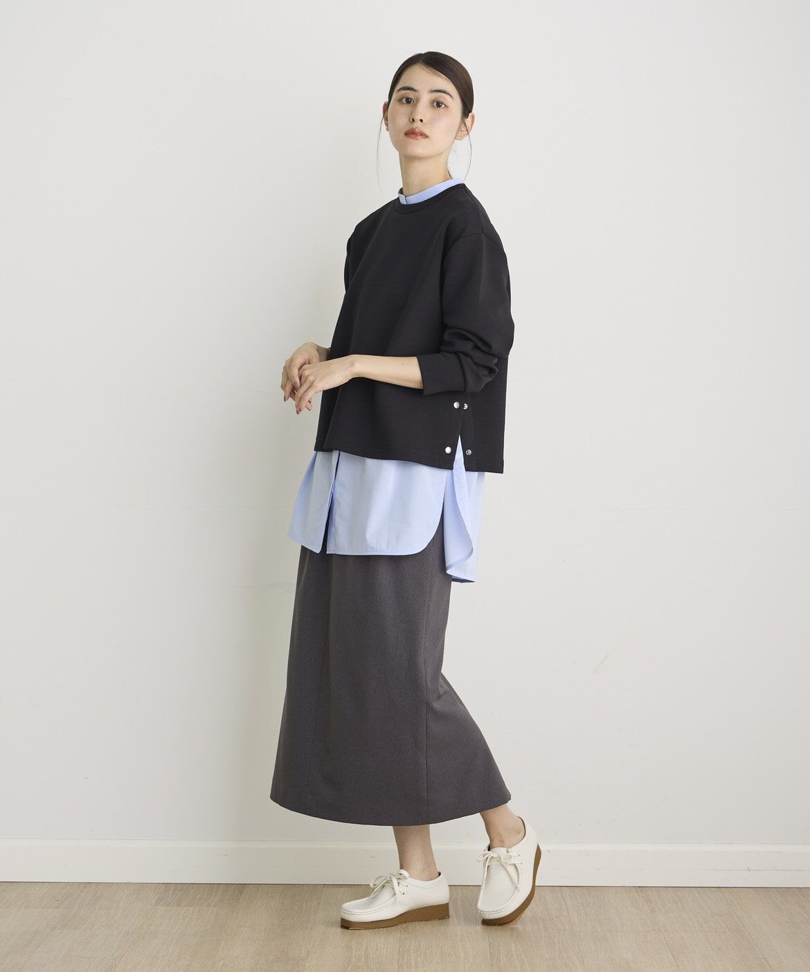 DAY by DAY it&rsquo;s international「ウールライクセミタイトスカート」|タイト|