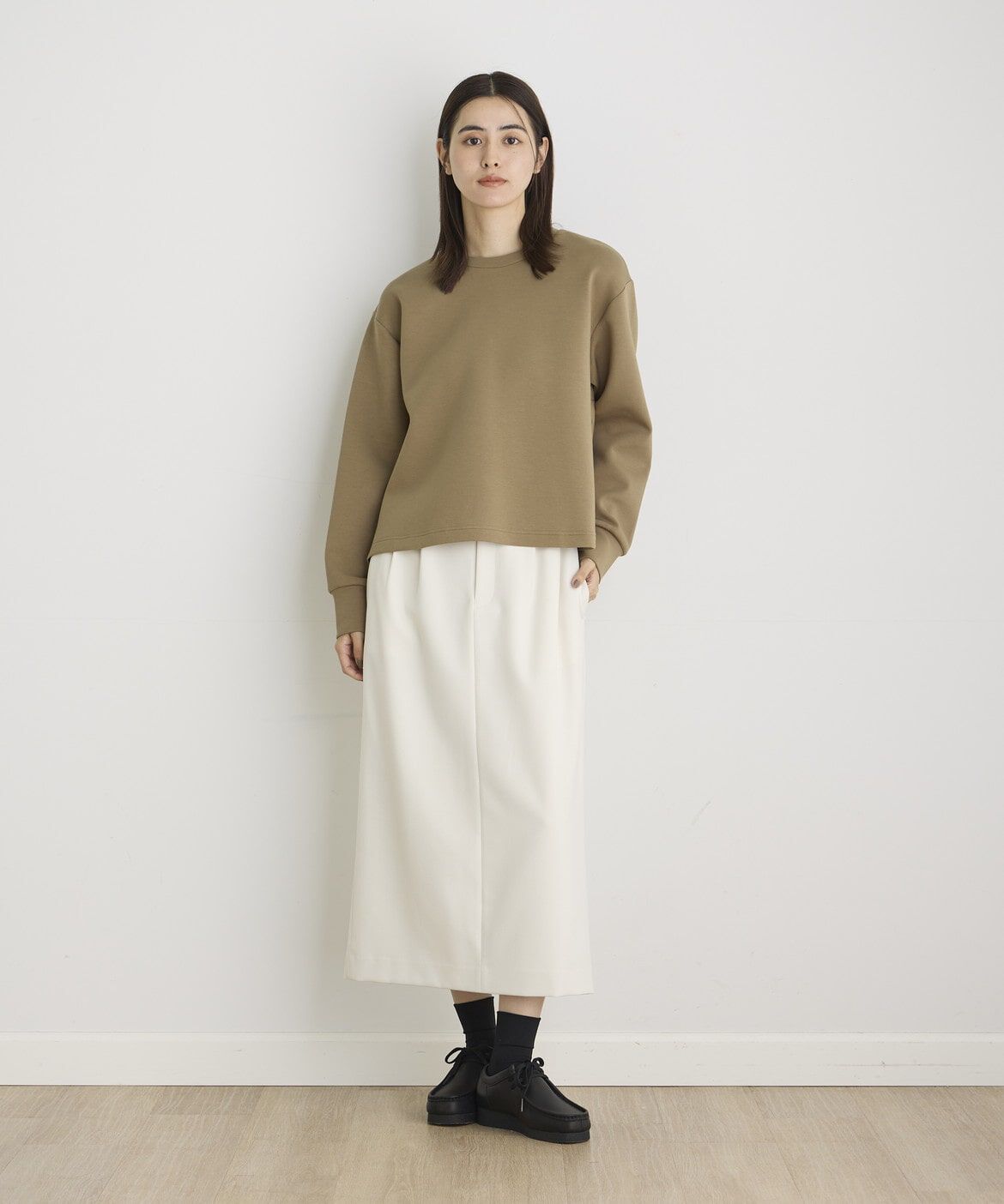 DAY by DAY it&rsquo;s international「ウールライクセミタイトスカート」|タイト|