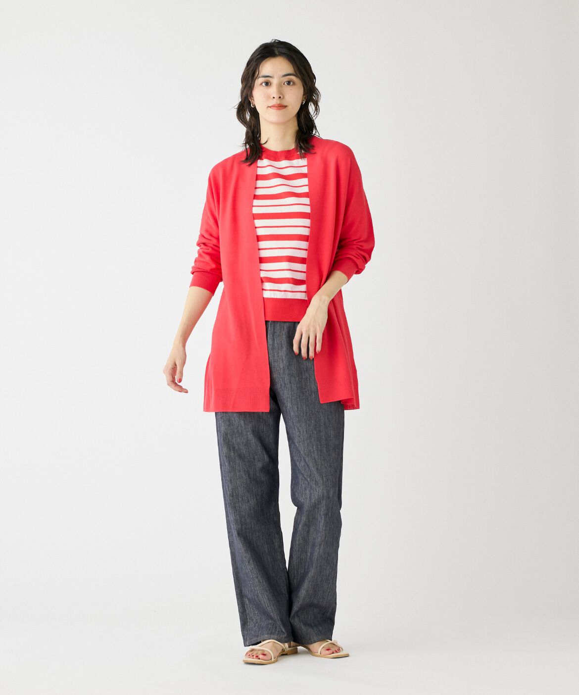 DAY by DAY it&rsquo;s international「5分袖ボーダークルーネックプルオーバー」|ニット・セーター|