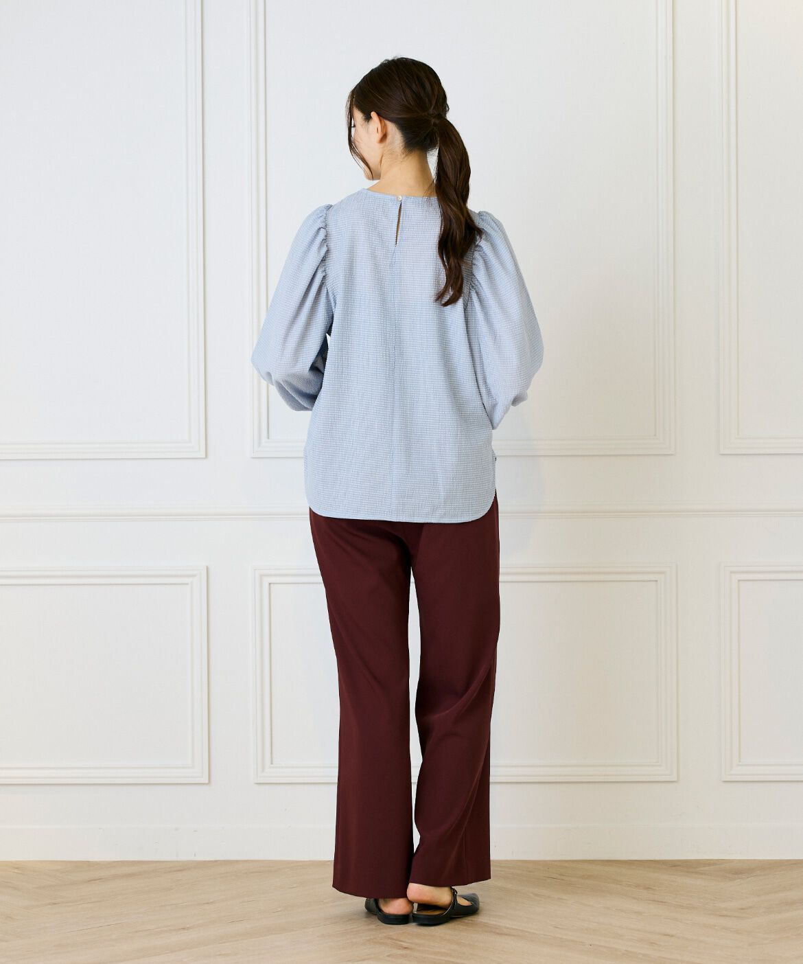 Le Souk「ギャザースリーブプルオーバー」|シャツ・ブラウス|