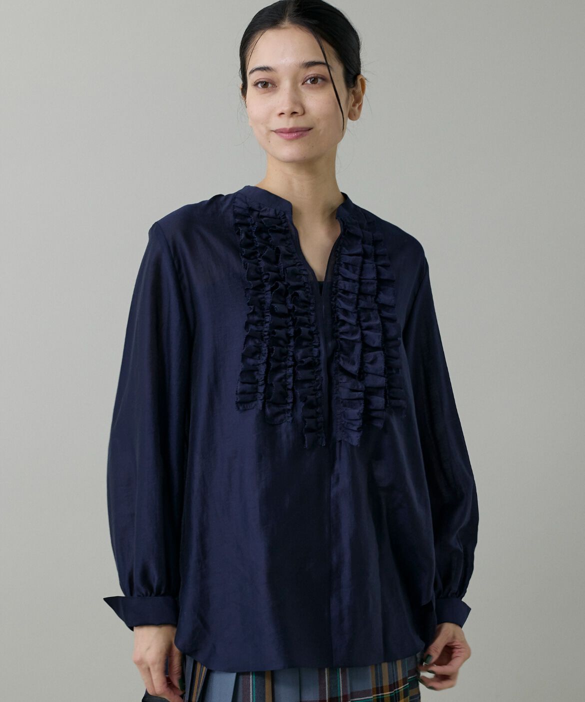 INED「ラッフルブラウス」|シャツ・ブラウス|
