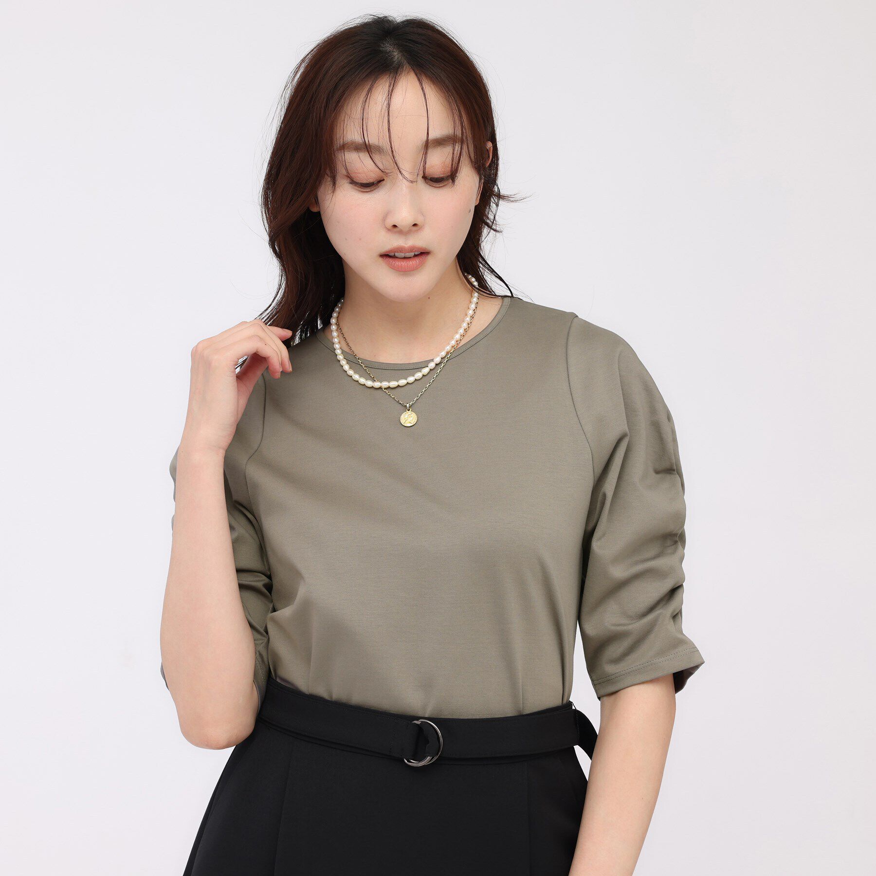 UNTITLED「袖コンシャスプルオーバー」|Tシャツ・カットソー|