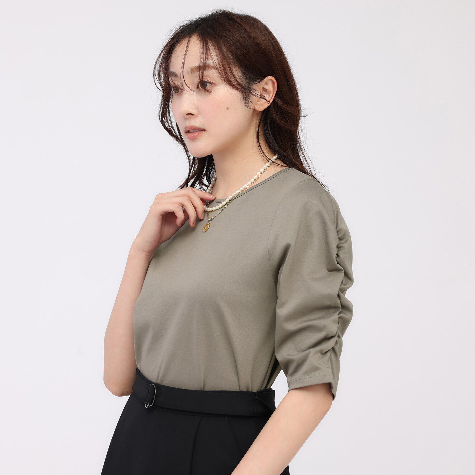 UNTITLED「袖コンシャスプルオーバー」|Tシャツ・カットソー|