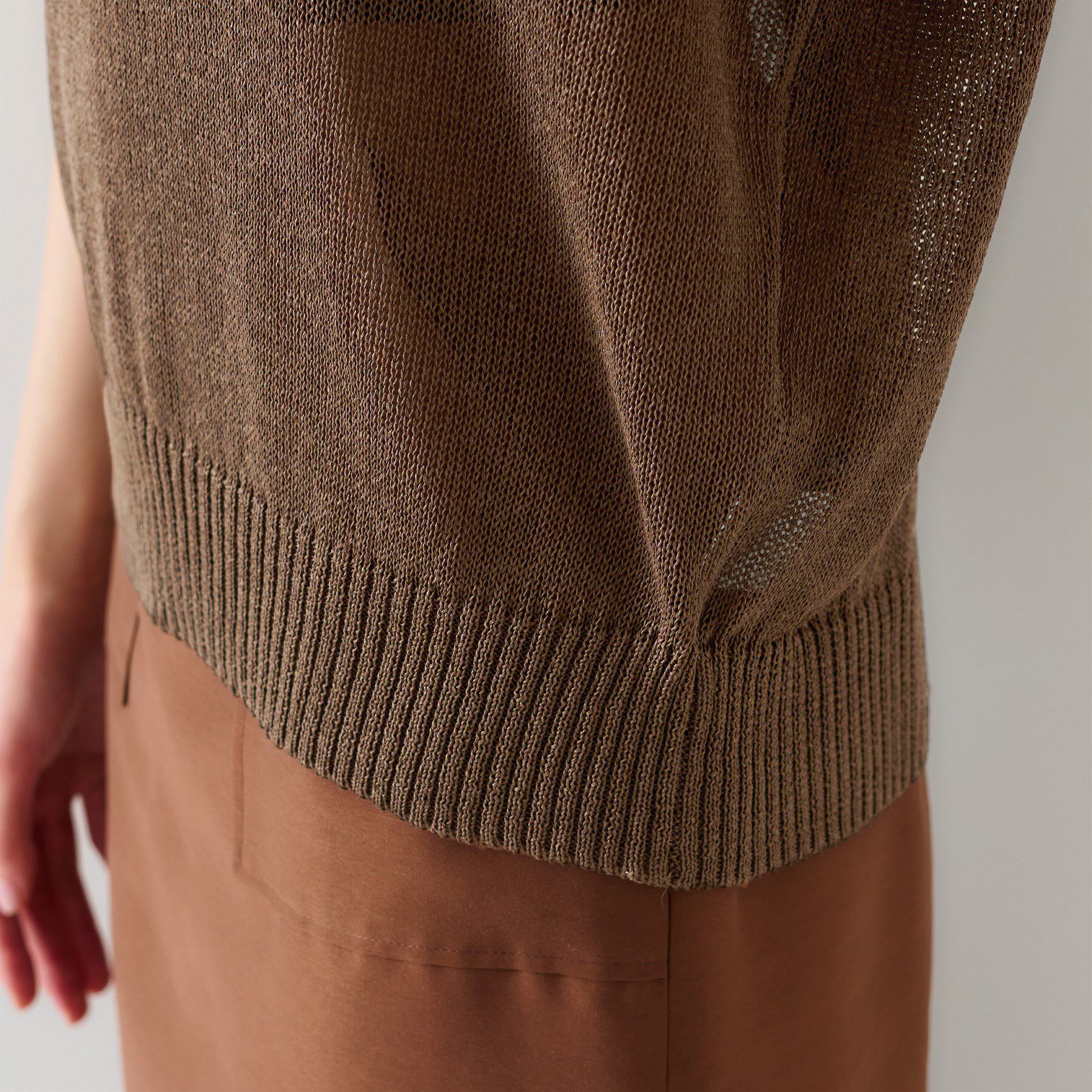 UNTITLED「【前後2WAY/清涼感】コクーンシルエット プルオーバーニット」|ニット・セーター|