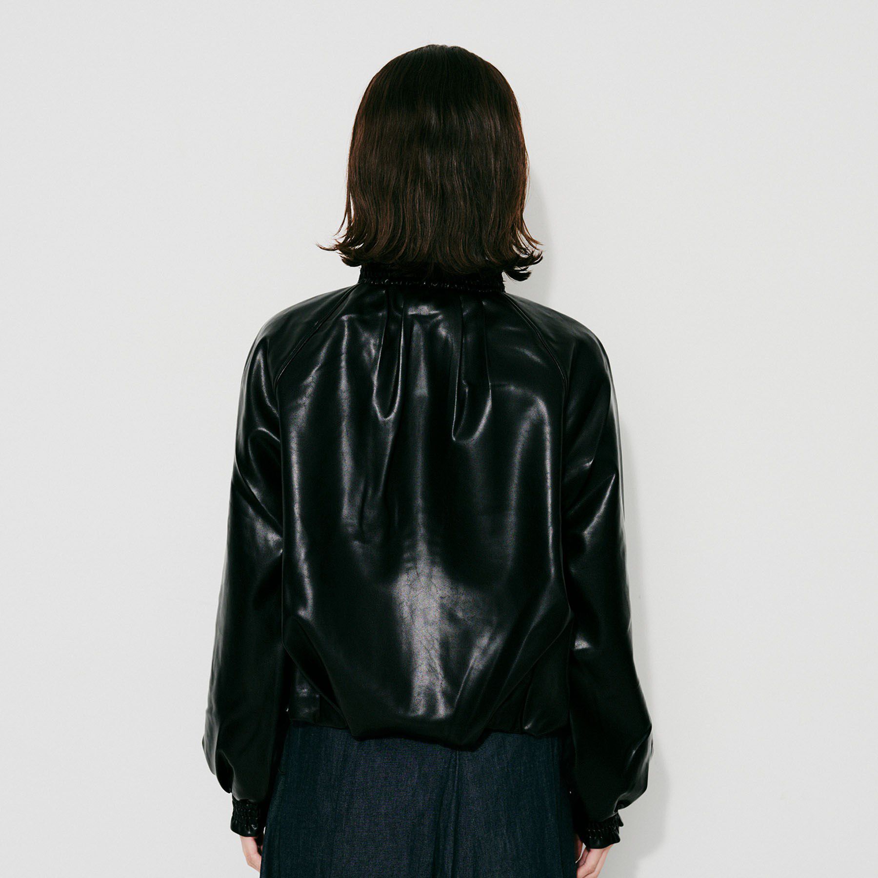 UNTITLED「【MARILYN MOON】ソフトレザー調ブルゾン」|ブルゾン・スタジャン|