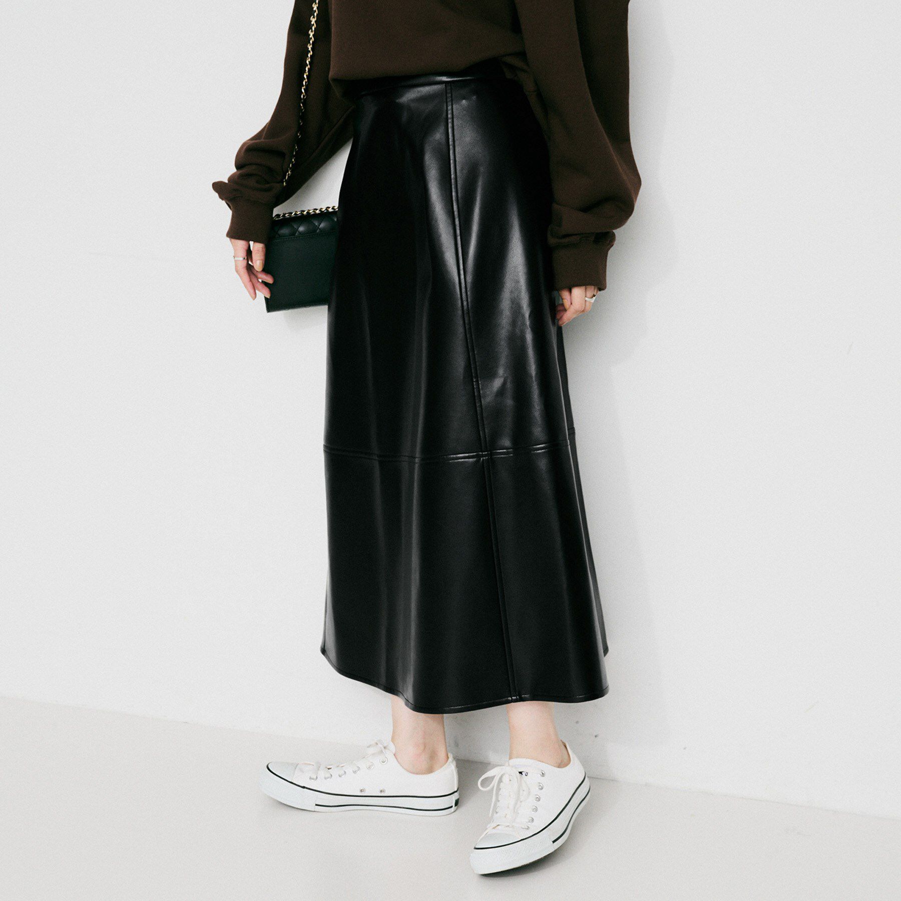 UNTITLED「【MARILYN MOON】レザー調スカート」|スカート|