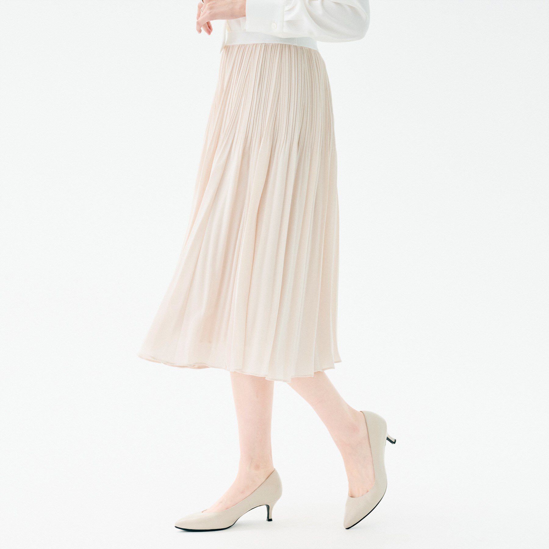 UNTITLED「デシン プリーツスカート」|スカート|