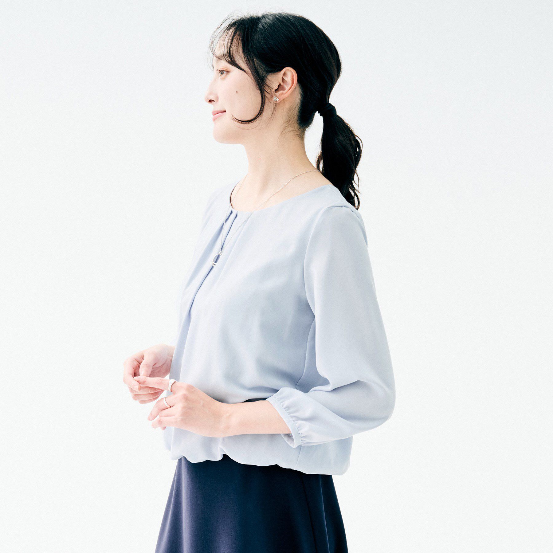 UNTITLED「タックブラウス」|シャツ・ブラウス|