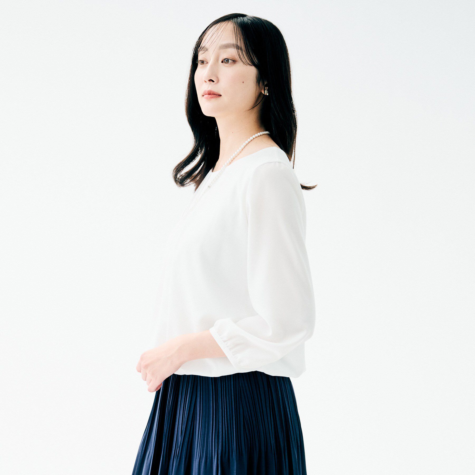 UNTITLED「タックブラウス」|シャツ・ブラウス|