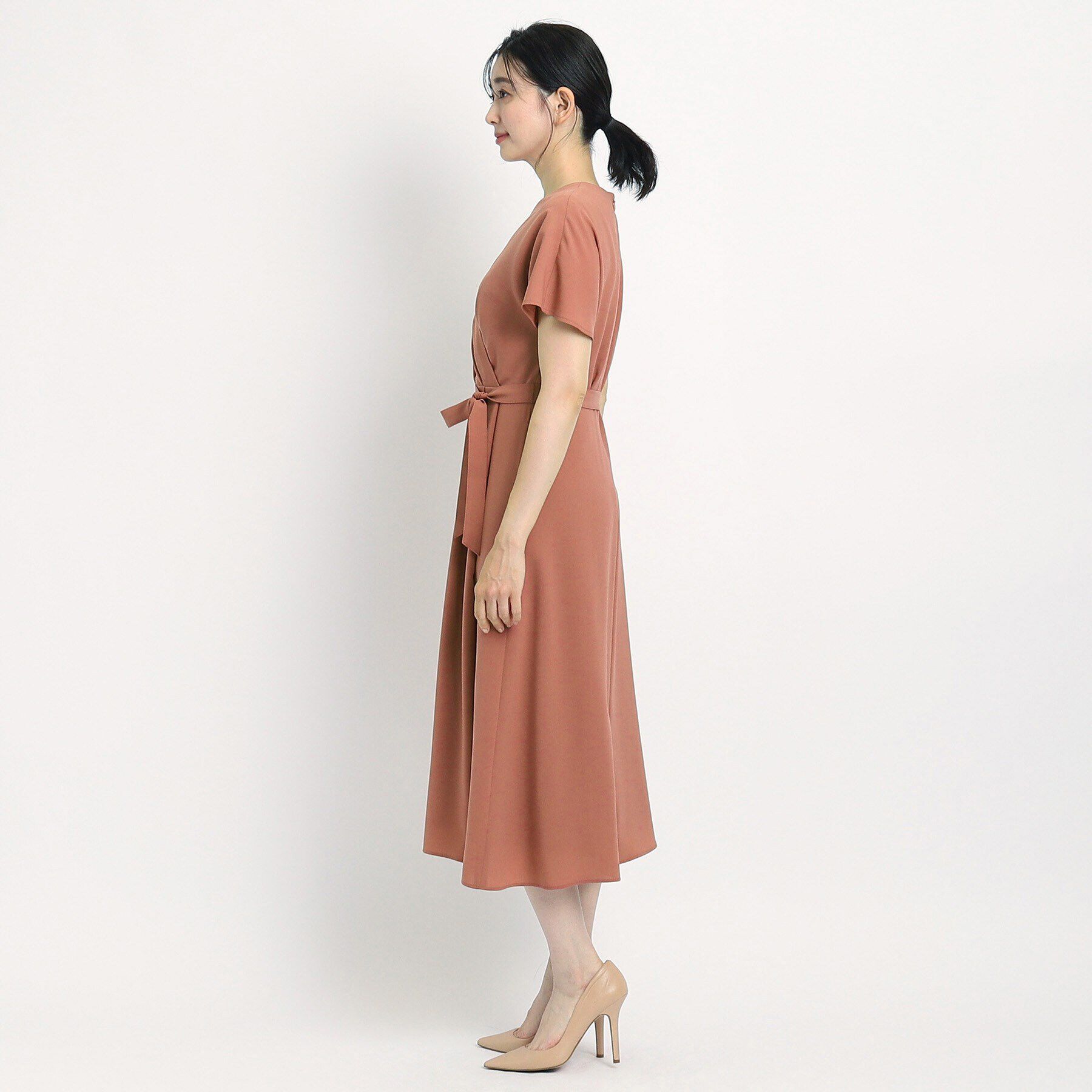 COUP DE CHANCE「【洗える／日本製／清涼感】夏におすすめ！女性らしいカシュクール風デザインワンピース」|ワンピース|