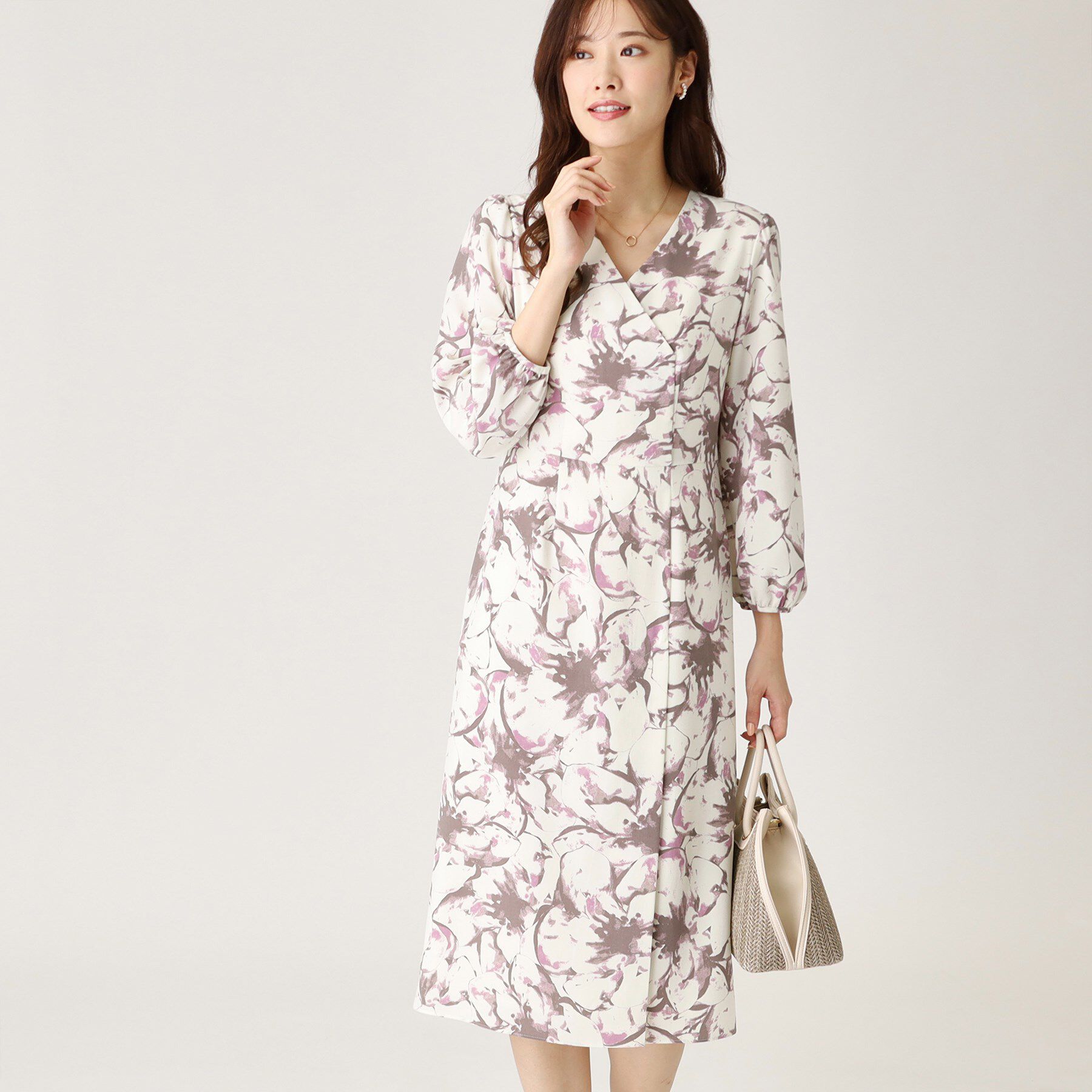 COUP DE CHANCE「【洗える／日本製】オリジナルプリントのワンピース」|ワンピース|ライトピンク(170