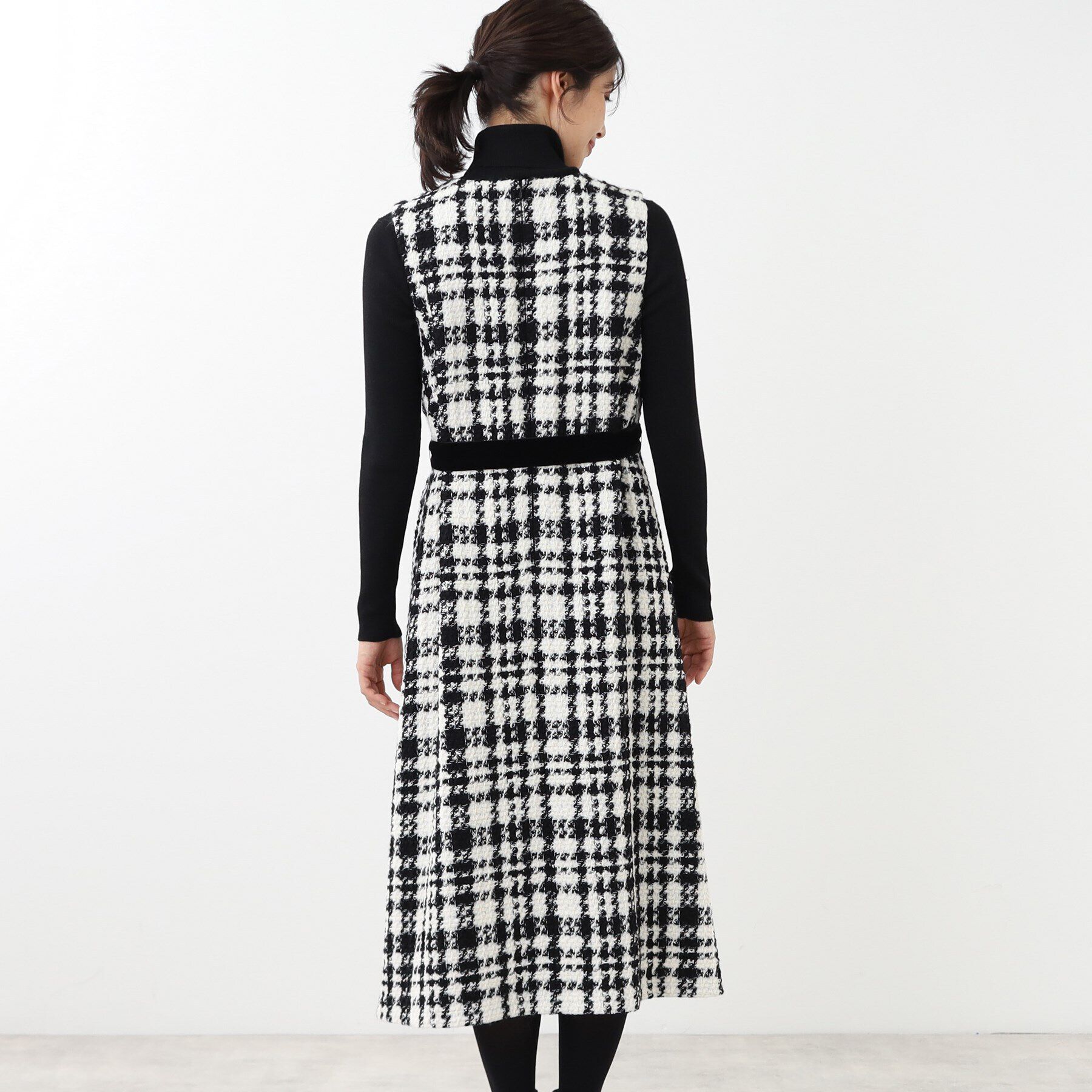 Reflect「【R‐QUALITY】ツイードジャンパードレス」|ワンピース|