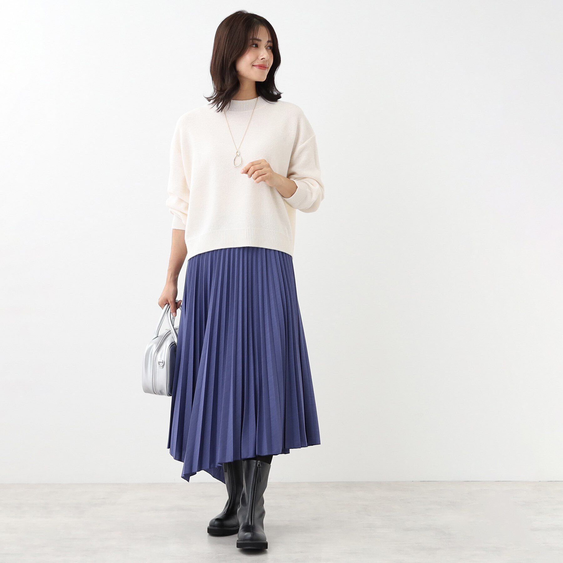 Reflect「アシメトリープリーツスカート」|スカート|