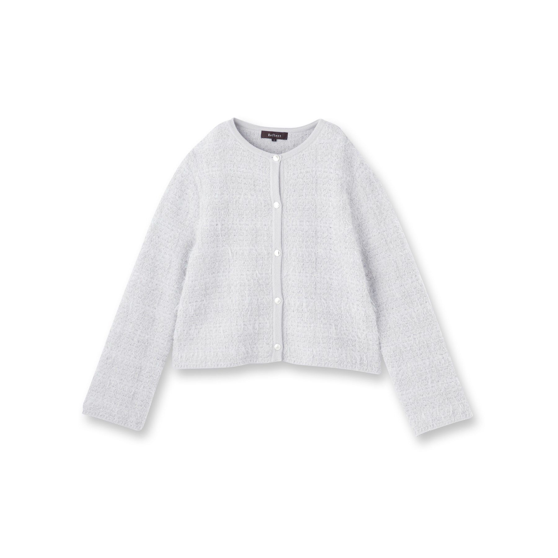 Reflect「【お食事会やお出かけに◎】ふんわりジャカード編みカーディガン」|カーディガン|