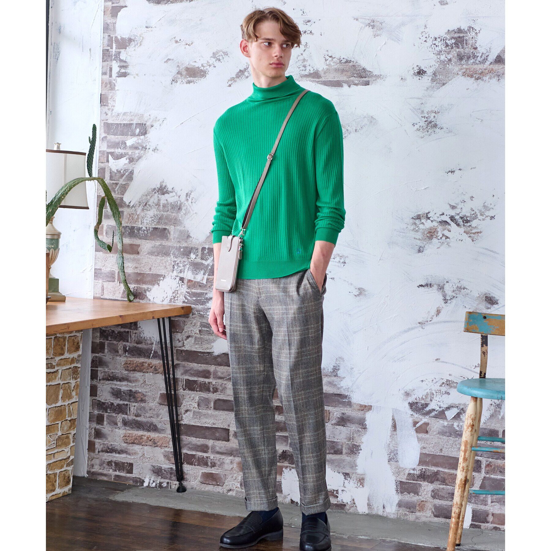 DRESSTERIOR「シルクカシミヤ混タートルニット」|ニット・セーター|