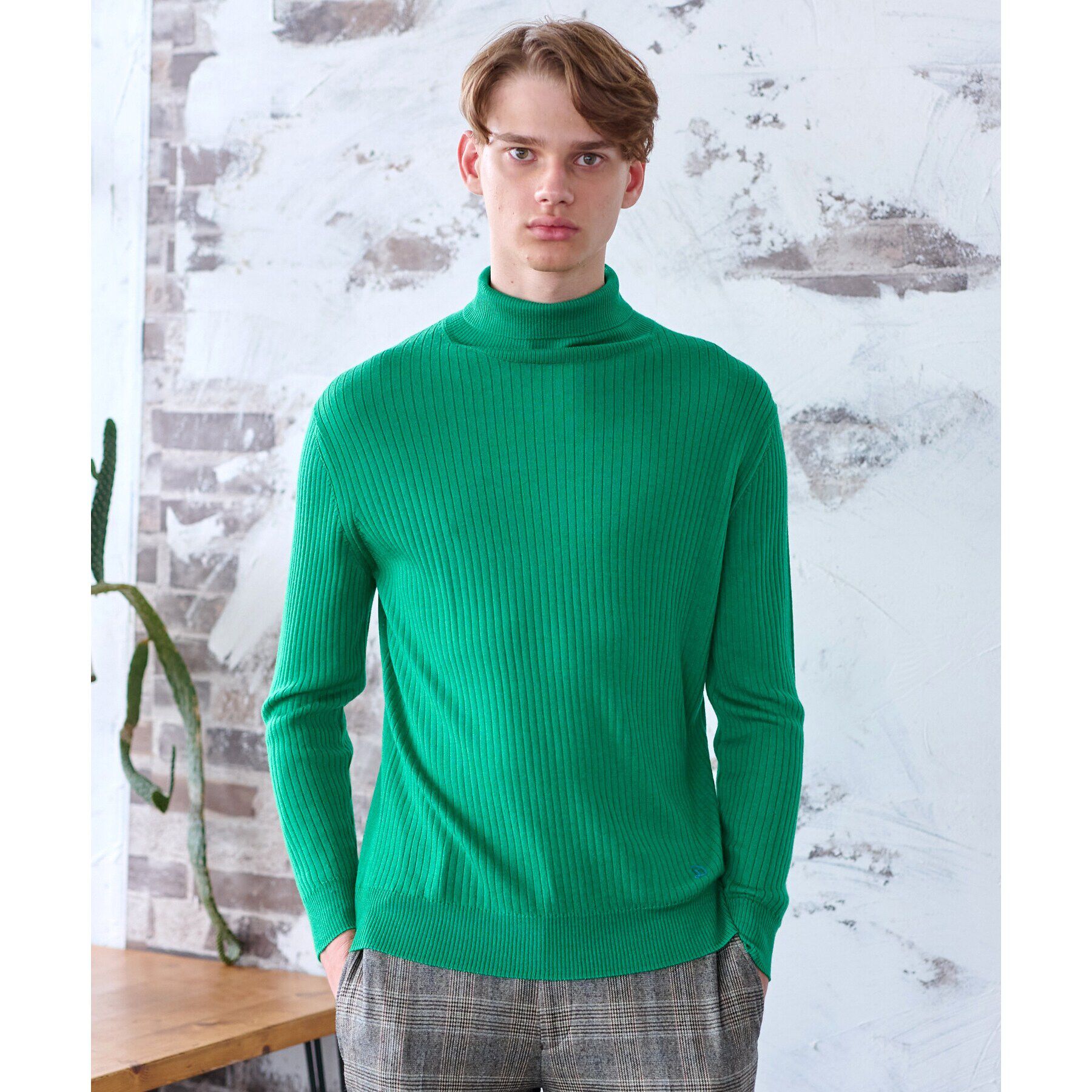 DRESSTERIOR「シルクカシミヤ混タートルニット」|ニット・セーター|