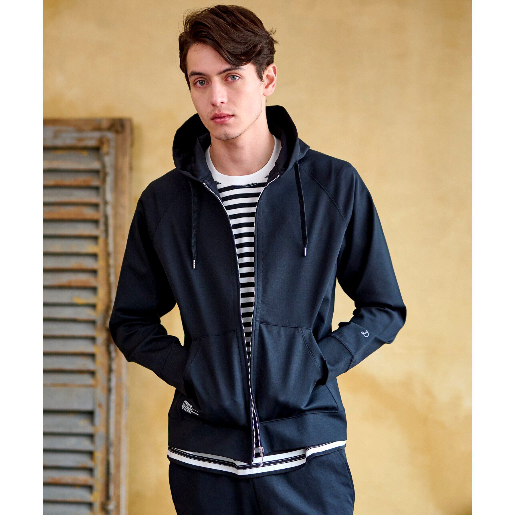 DRESSTERIOR「【セットアップ可】ドライタッチ ハイカウントジップパーカ」|パーカー|