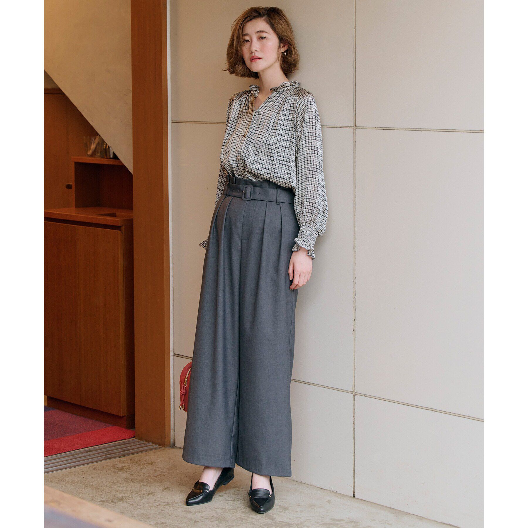 grove「シャーリングボリュームブラウス」|シャツ・ブラウス|