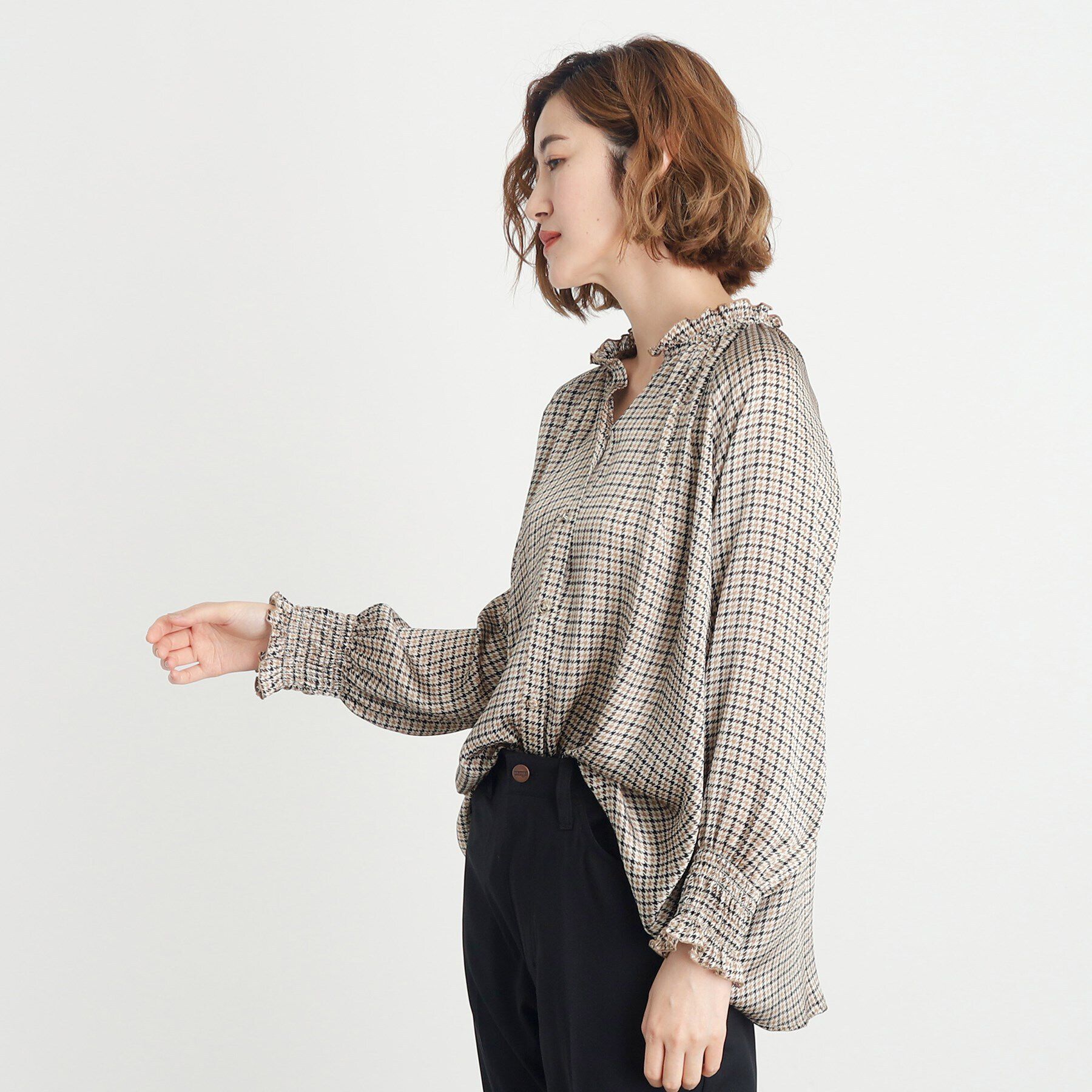 grove「シャーリングボリュームブラウス」|シャツ・ブラウス|