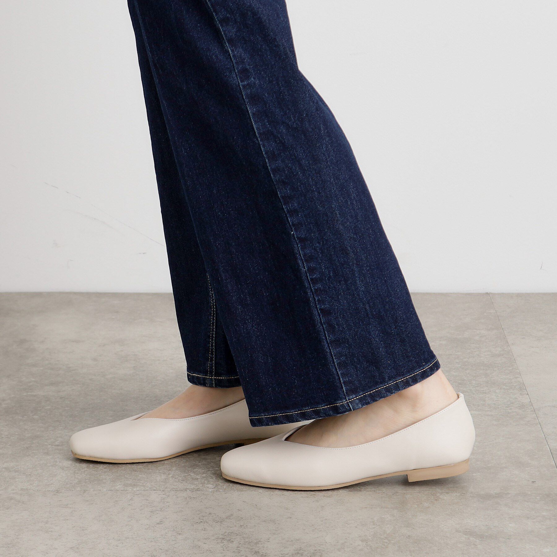 grove「【人間工学】つつまれフィットスクエアトゥフラットパンプス【入卒対応可】」|その他|