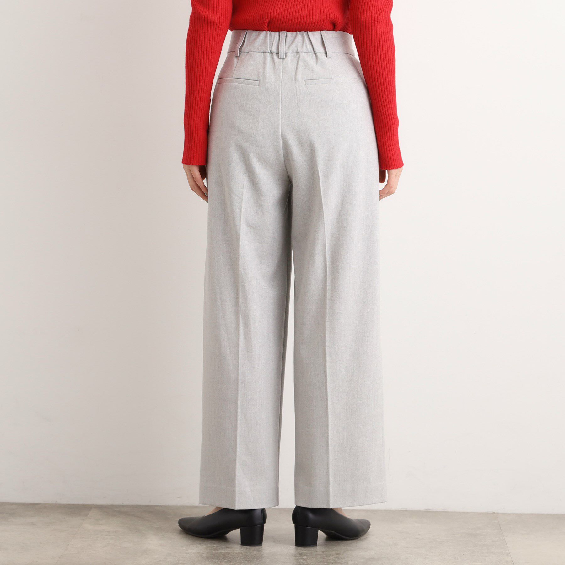 grove「シャークスキン裏起毛スラックスパンツ」|その他|