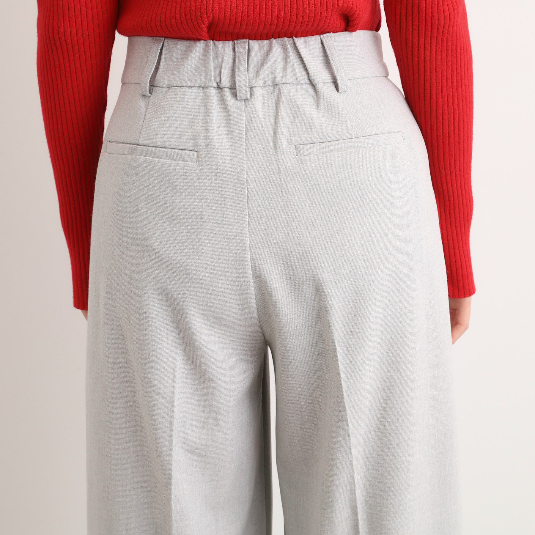 grove「シャークスキン裏起毛スラックスパンツ」|その他|