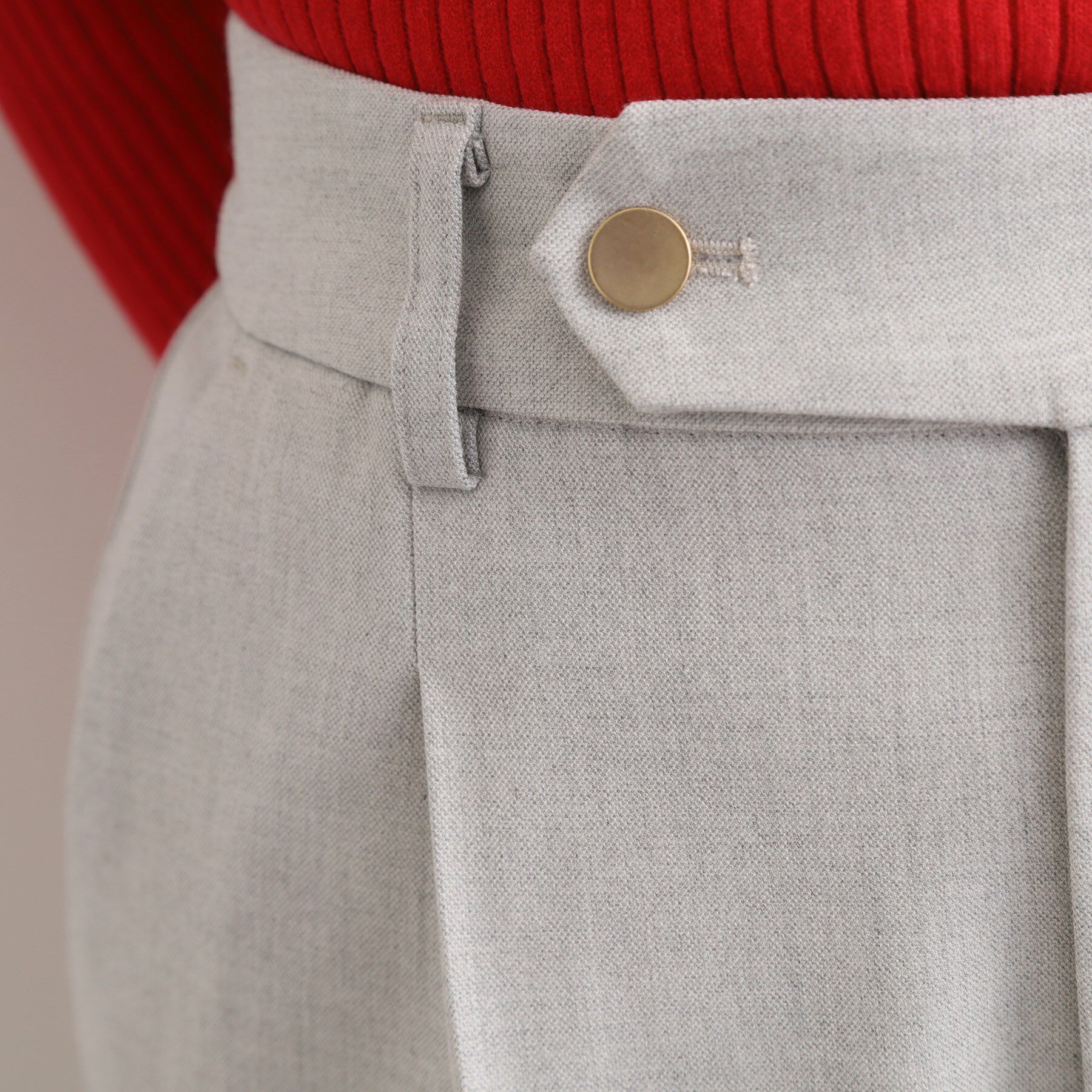 grove「シャークスキン裏起毛スラックスパンツ」|その他|