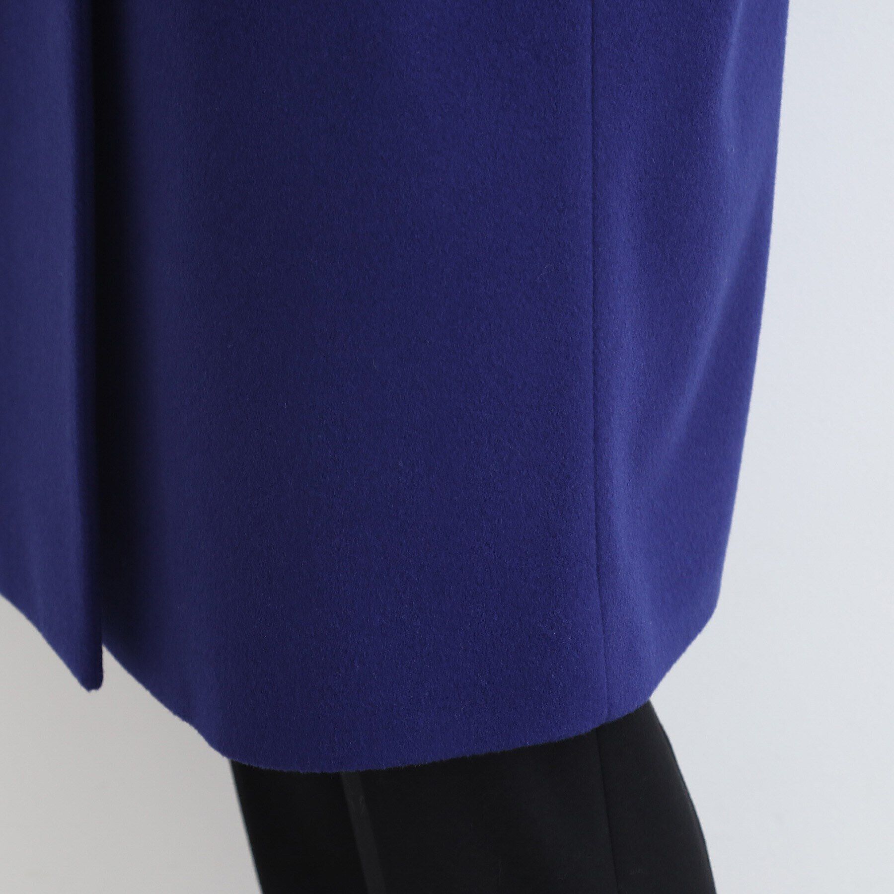 INDIVI「【ウール】コクーンシルエットフォルムコート」|ノーカラーコート|