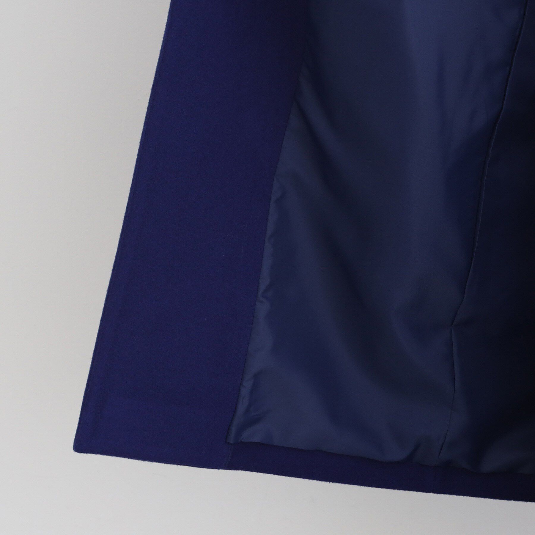 INDIVI「【ウール】コクーンシルエットフォルムコート」|ノーカラーコート|