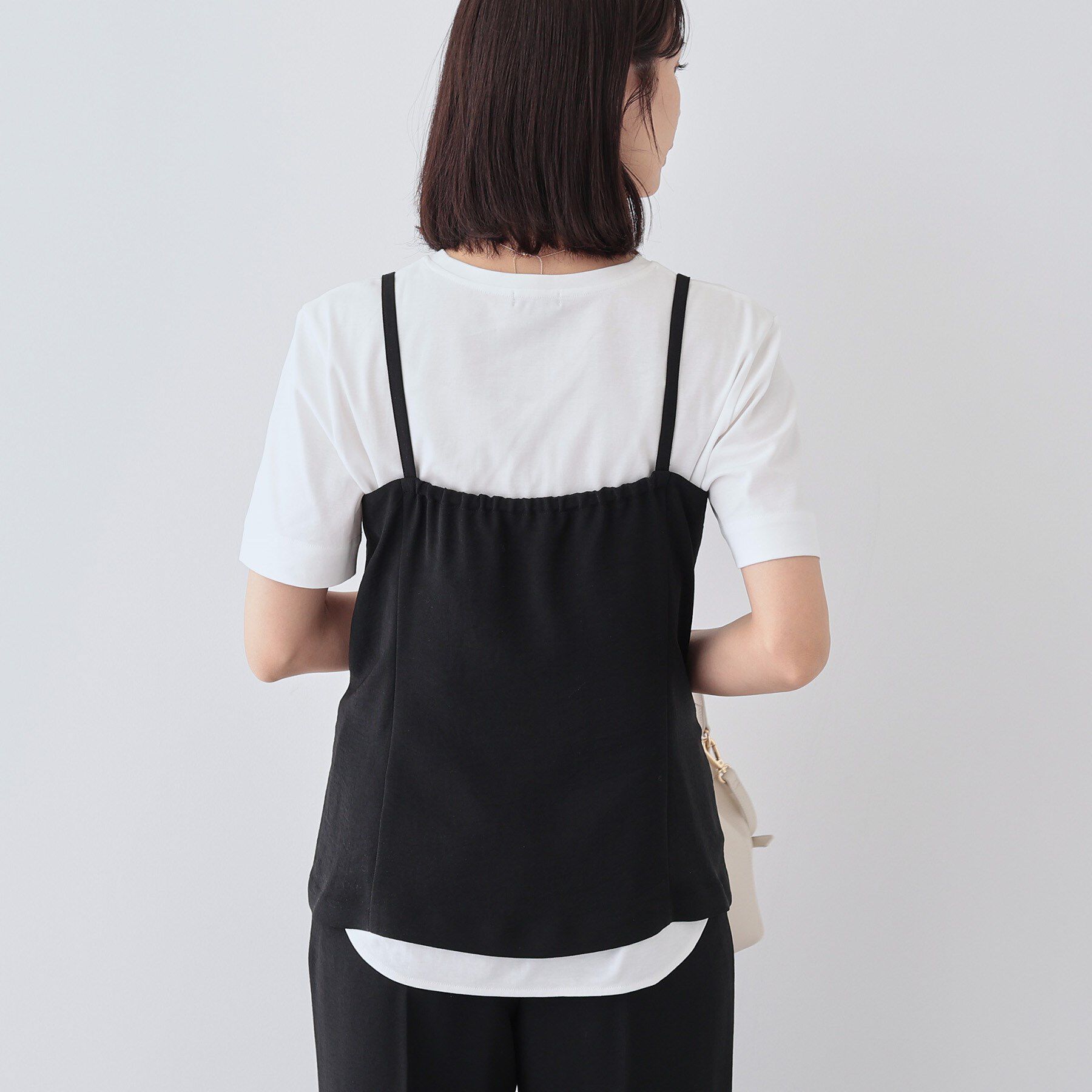 INDIVI「【着る日傘/遮熱/UVケア】ビスチェ風キャミトップス」|キャミソール|