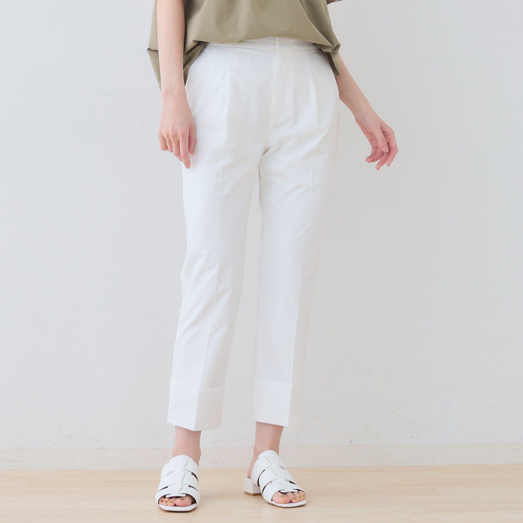 INDIVI「【通気性◎撥水／UV／SETUP可能】アクティブパンツ」|その他|