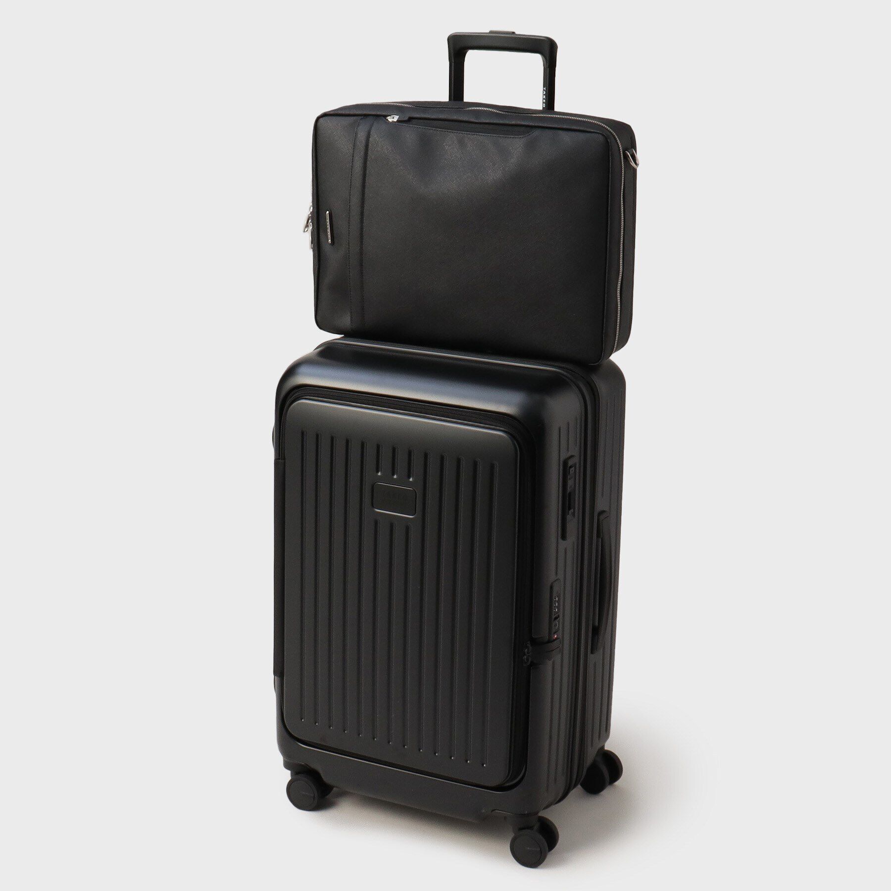 TAKEO KIKUCHI「【CITY BLACK】スーツケース Mサイズ（フロント横開きエキスパンダブル）」|その他|