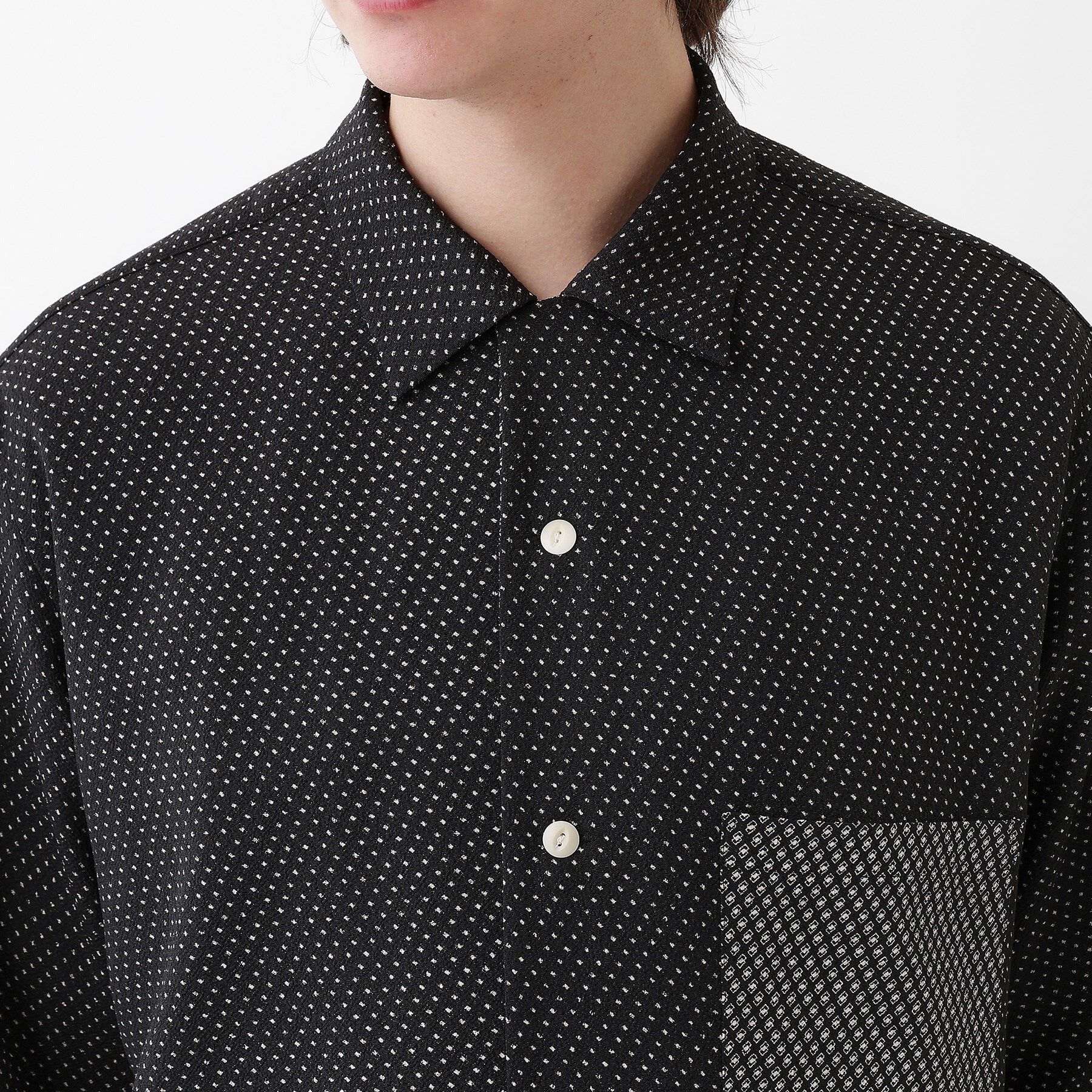 TAKEO KIKUCHI「【THE FLAGSHIP】丹後ちりめん 半袖シャツ」|シャツ・ブラウス|