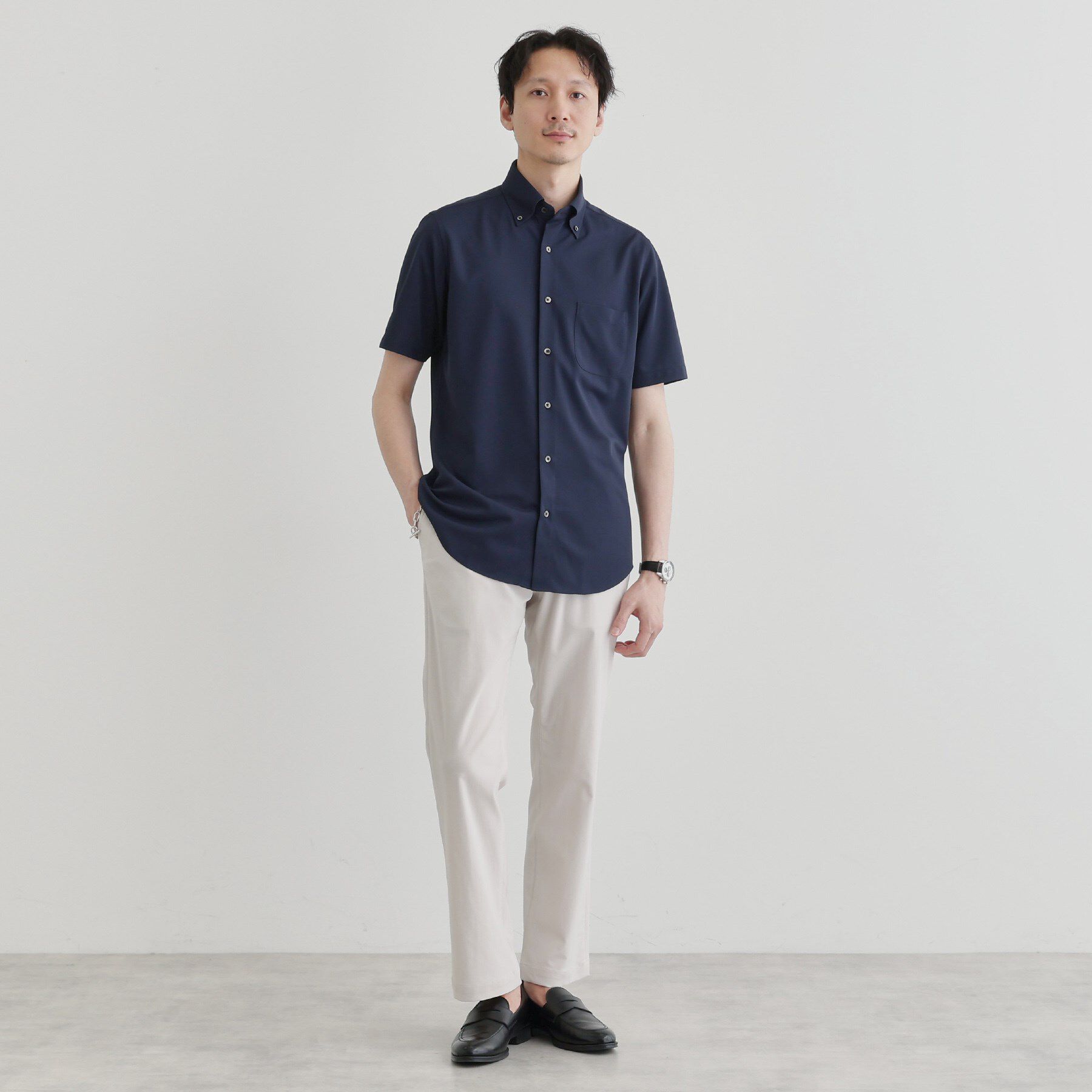 TAKEO KIKUCHI「ユーティリティ ピンヘッド 半袖シャツ」|シャツ・ブラウス|