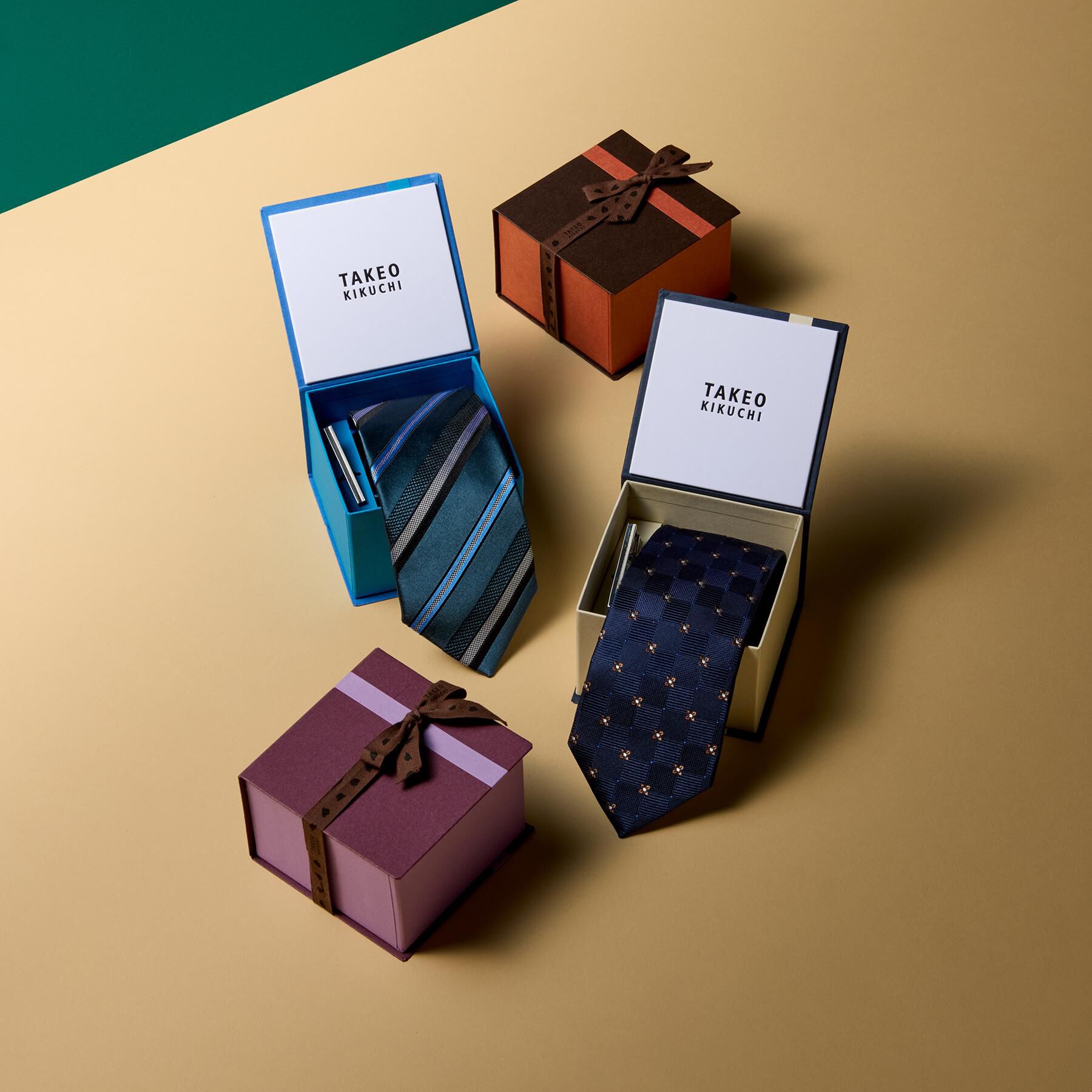 TAKEO KIKUCHI「【BOXセット】ベーシックネクタイ＆タイバー」|ネクタイ・蝶ネクタイ|