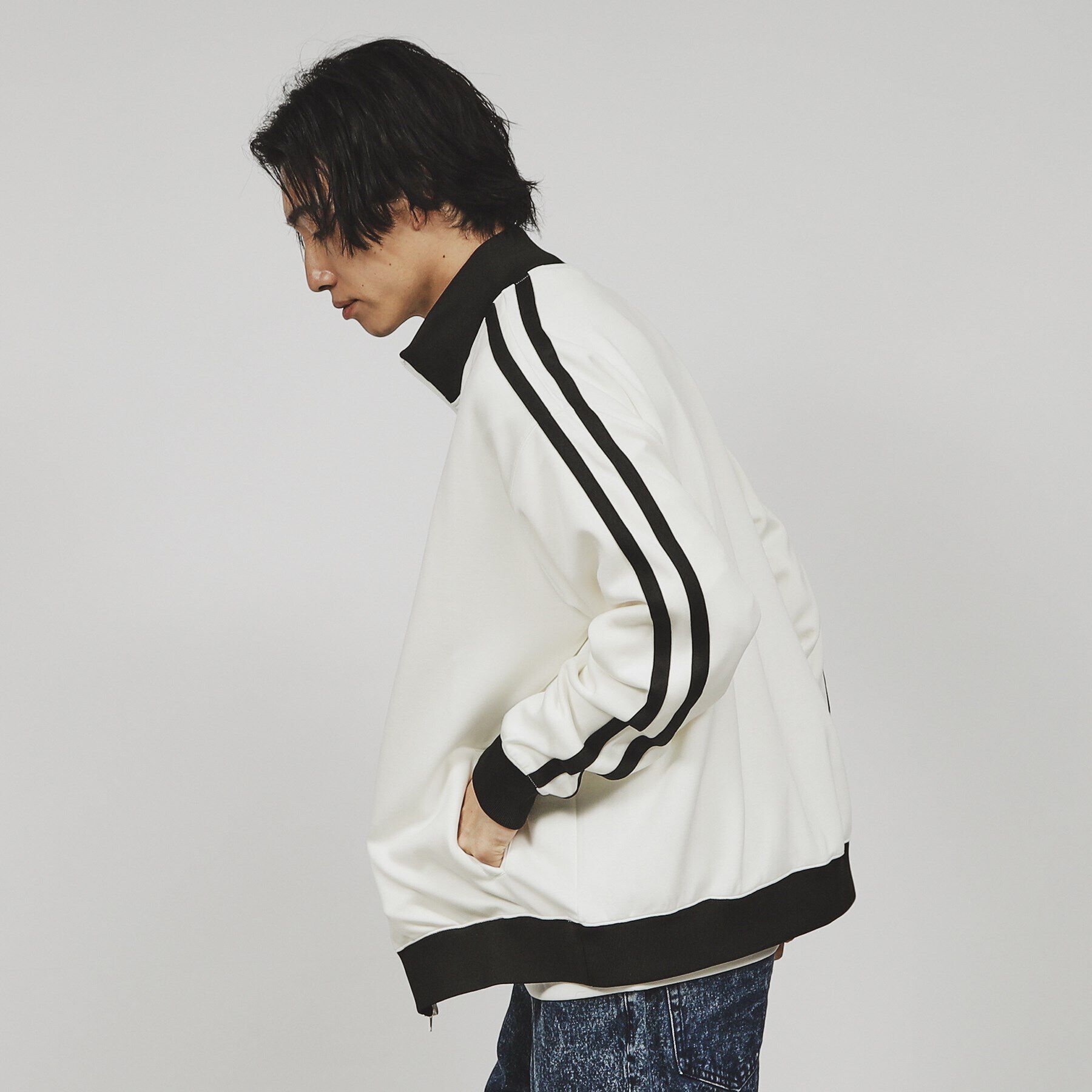 tk.TAKEO KIKUCHI「ルーズシルエットトラックジャケット（セットアップ対応）」|ブルゾン・スタジャン|