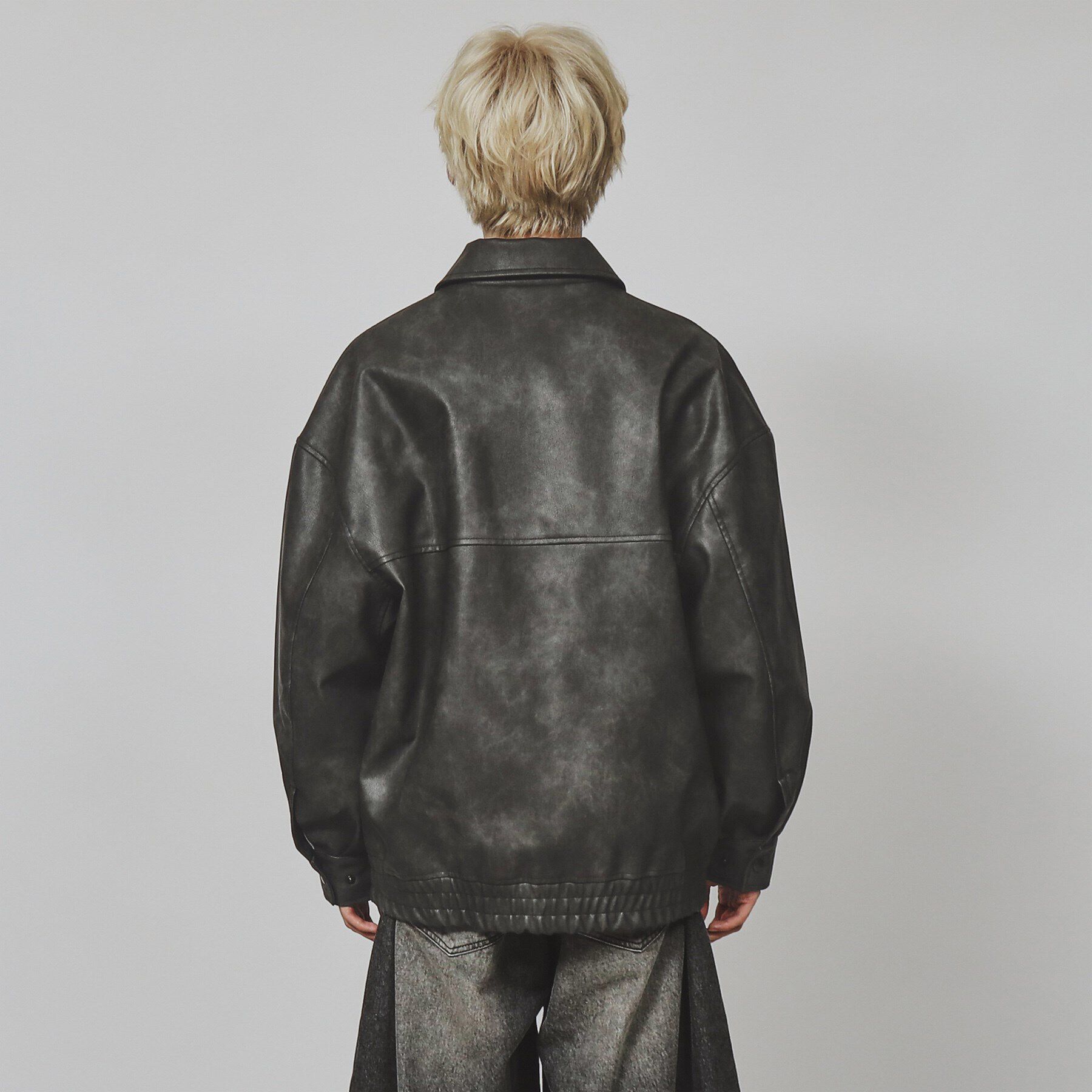 tk.TAKEO KIKUCHI「A－2シンセティックレザーブルゾン」|ブルゾン・スタジャン|