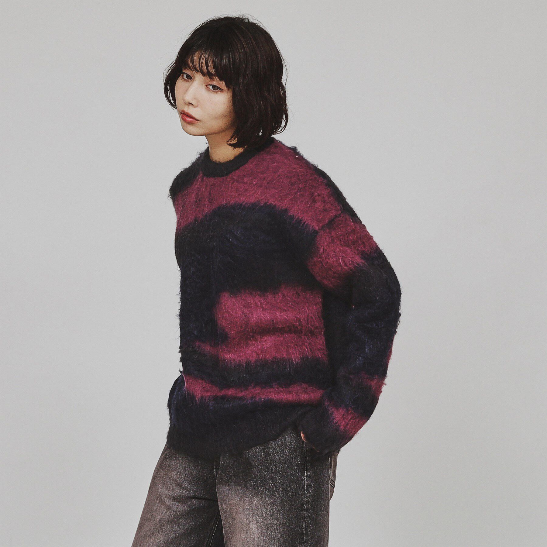 tk.TAKEO KIKUCHI「シャギーニットプルオーバー」|ニット・セーター|ﾎﾞﾙﾄﾞｰ(164)