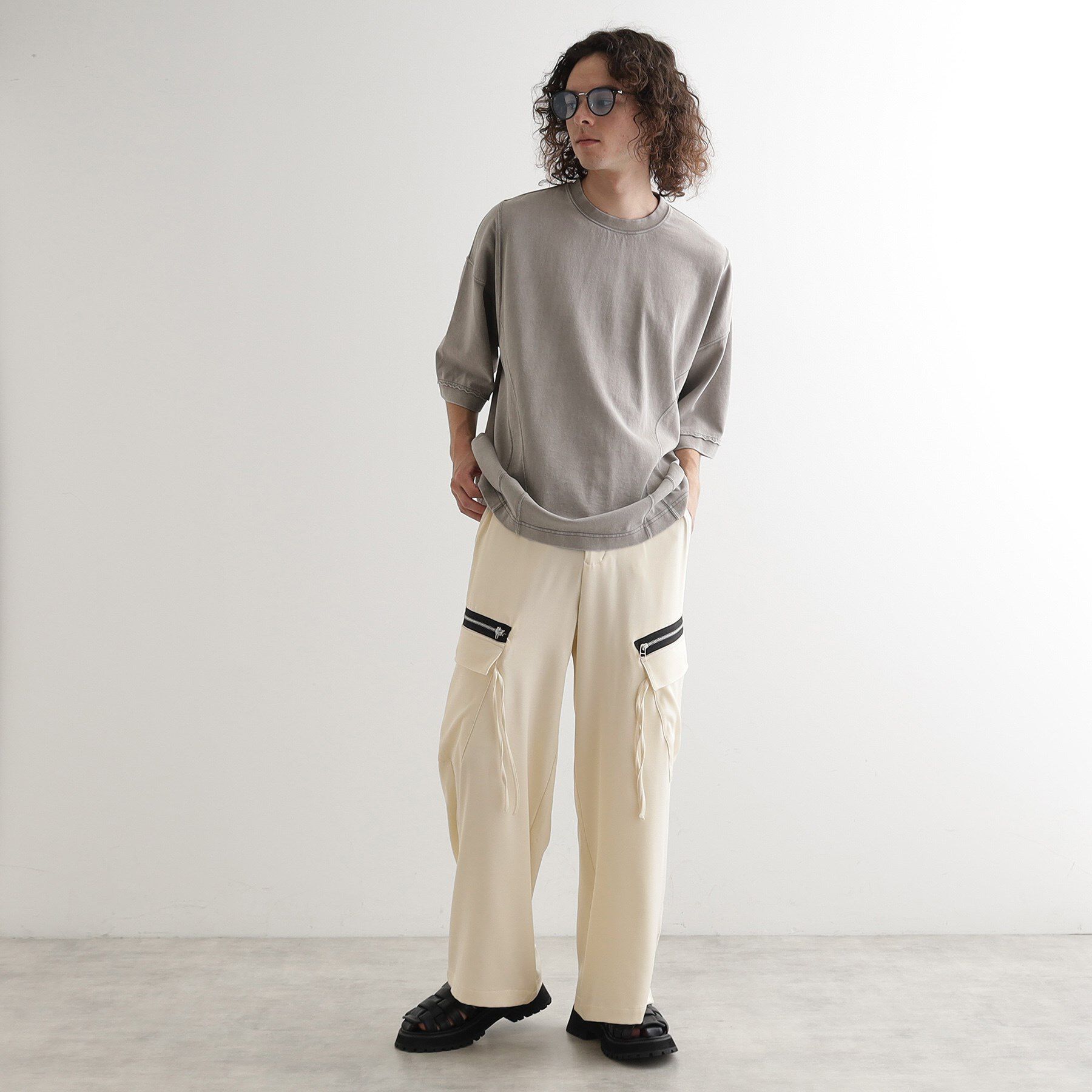 tk.TAKEO KIKUCHI「AラインサイドZIPカーゴパンツ」|その他|
