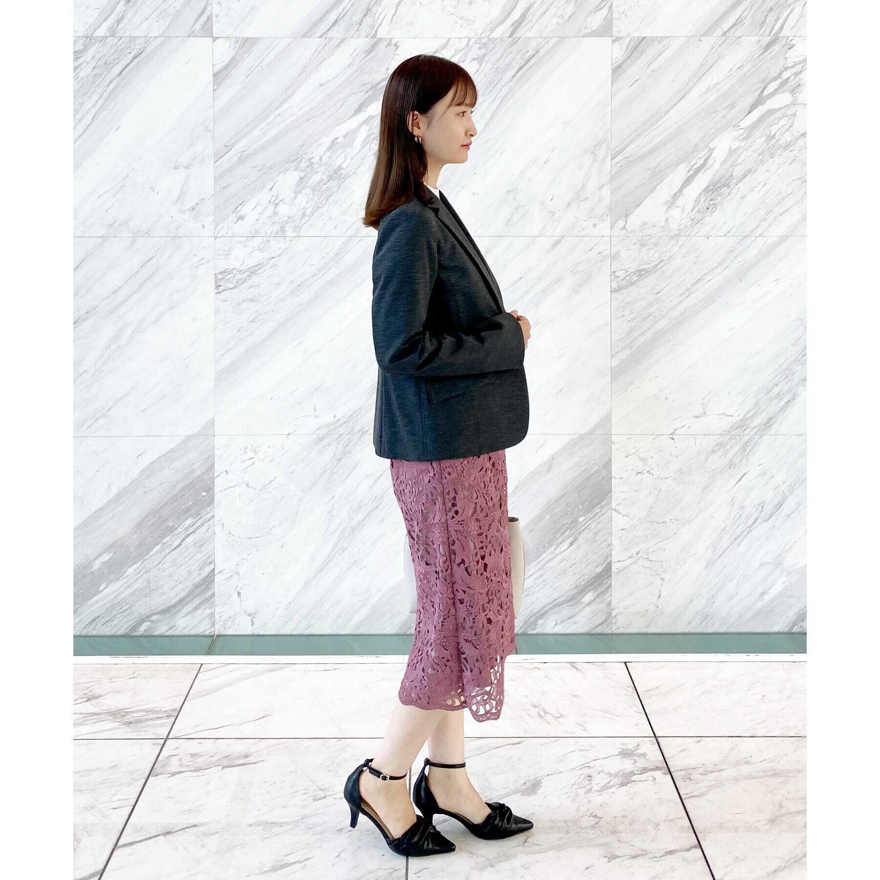 index「セットアップ対応 ストレッチテーラードジャケット/DELEGANT【洗える/イージーアイロン】」|テーラードジャケット|