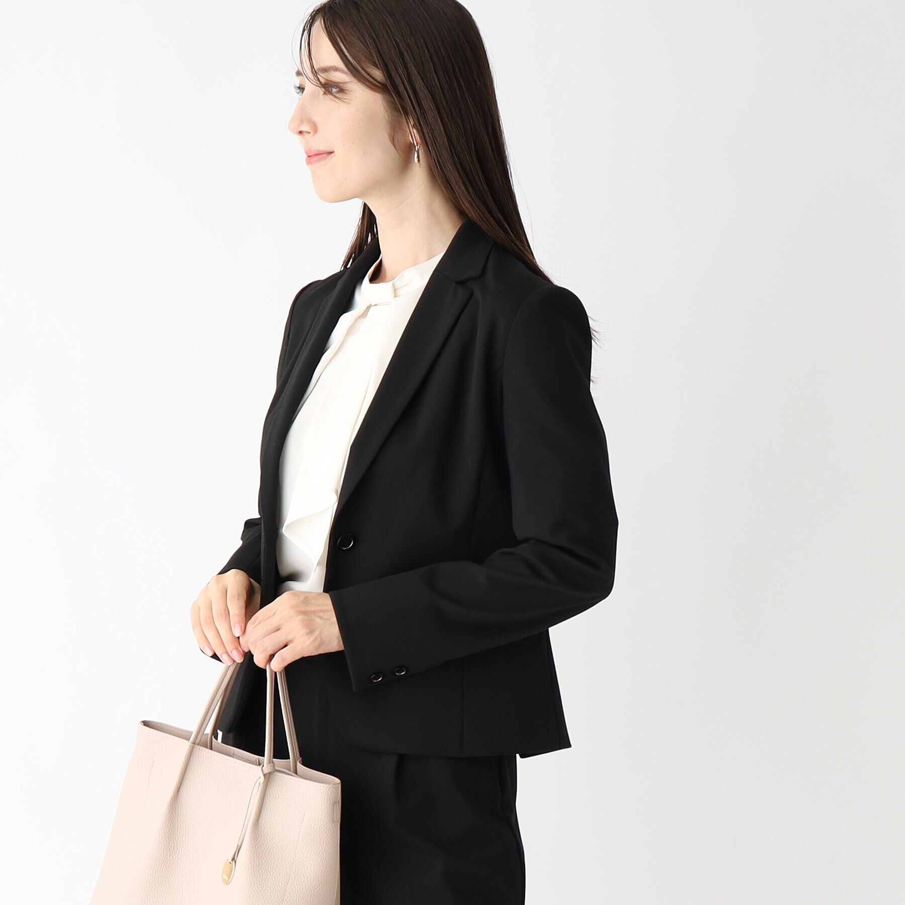 index「セットアップ対応 ストレッチテーラードジャケット/DELEGANT【洗える/イージーアイロン】」|テーラードジャケット|