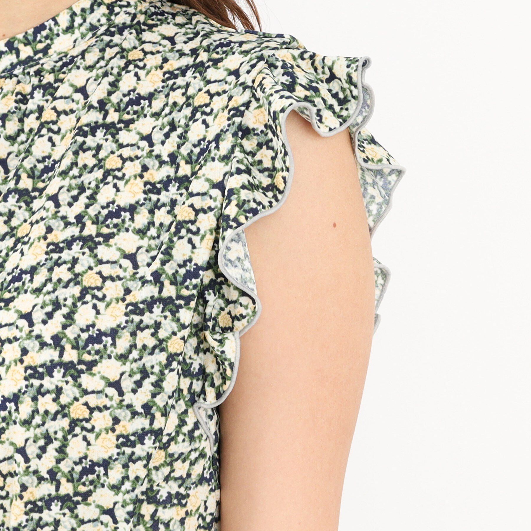 index「ミニフラワープリーツワンピース【洗濯機洗い可】」|ワンピース|