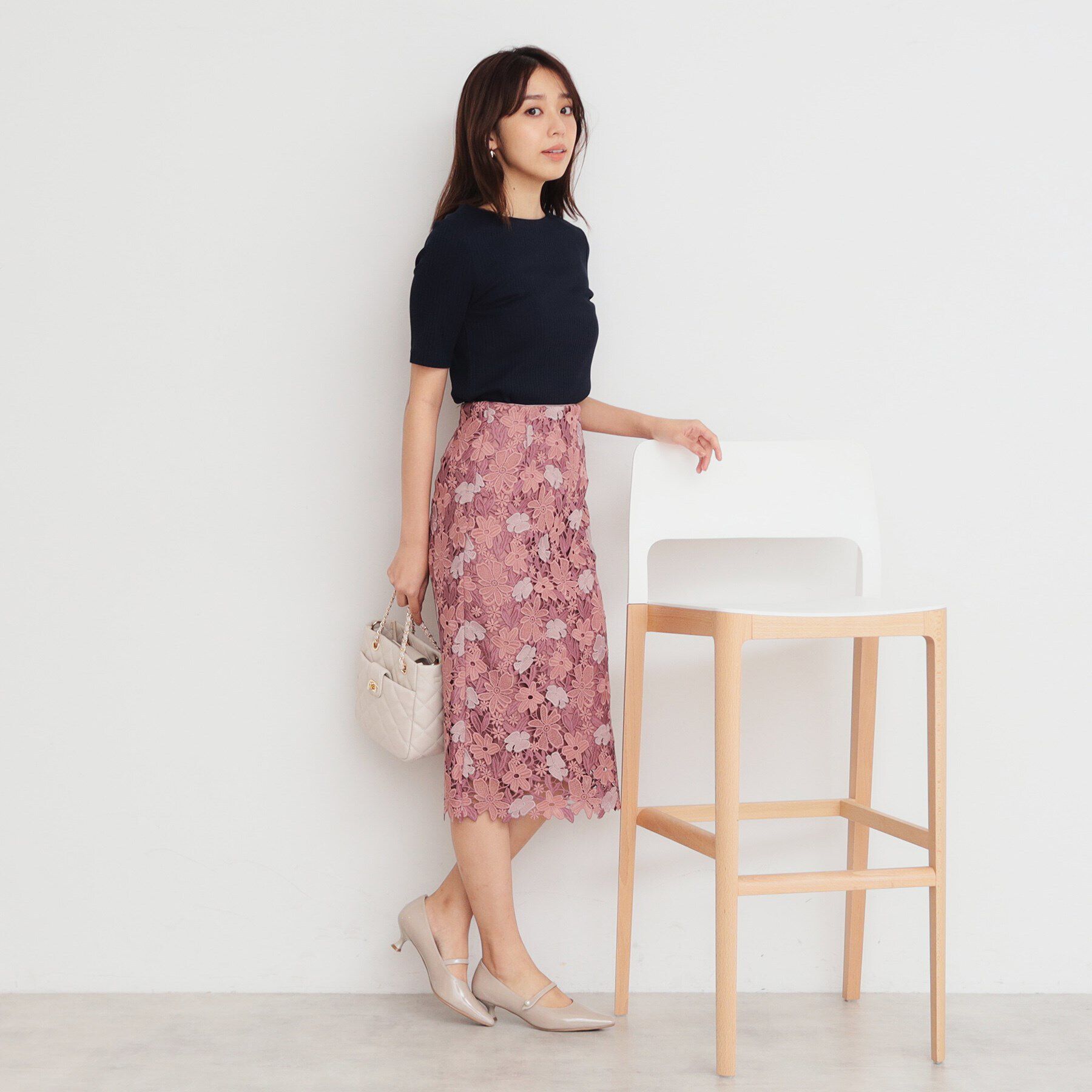 index「《5color/S-LLsize》ワイドリブボートネックトップス【洗濯機洗い可/接触冷感】」|Tシャツ・カットソー|