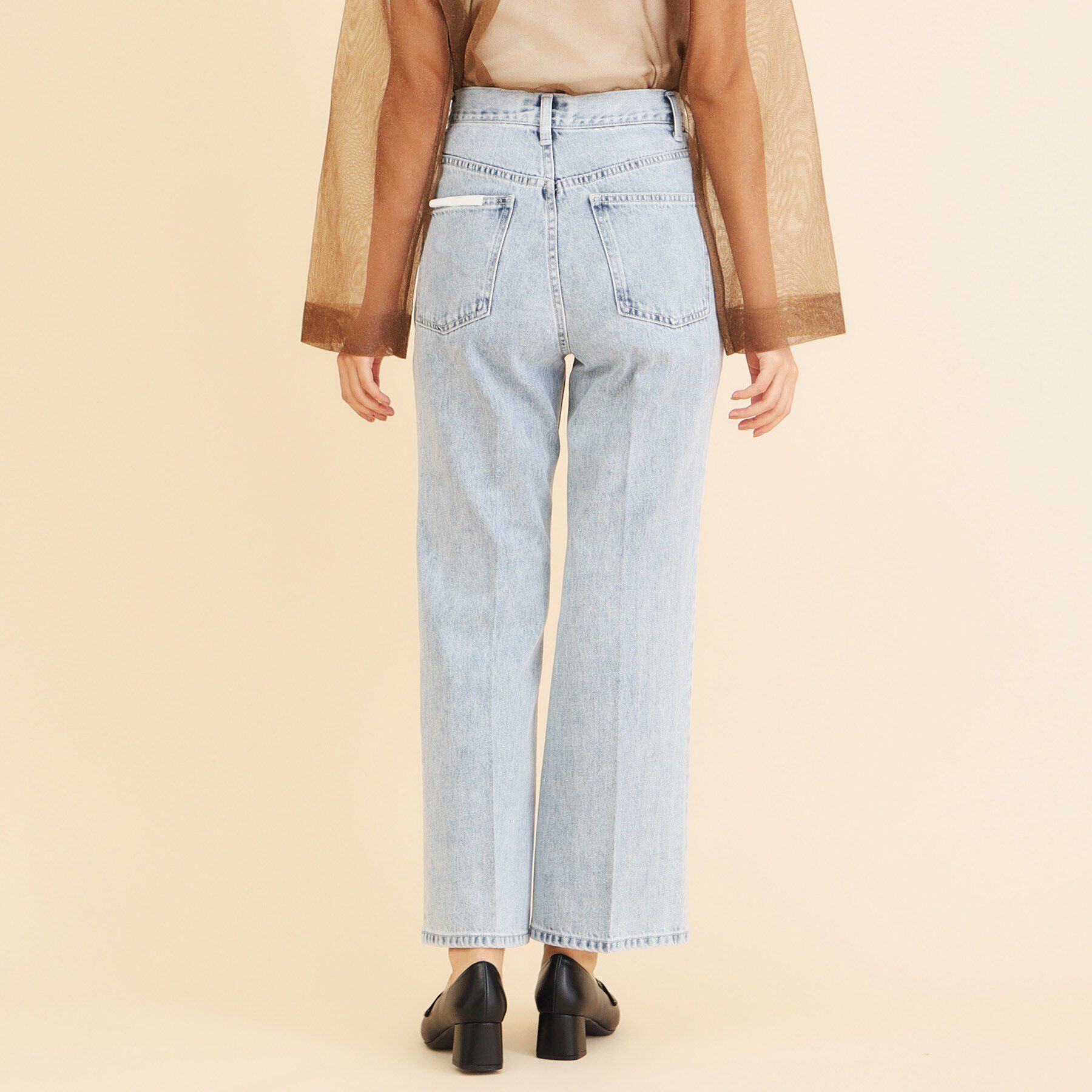 index「ワイドストレートフレアデニム【洗濯機洗い可】」|デニム|