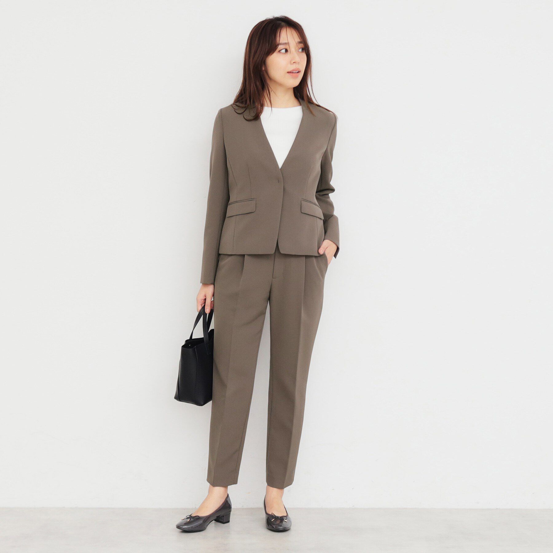 index「ストレッチテーパードパンツ/セットアップ対応 【洗濯機洗い可/防シワ/イージーアイロン】」|その他|