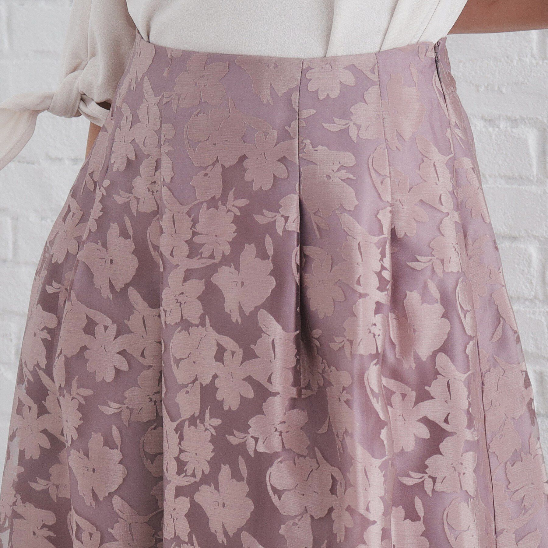 index「オパール加工フラワーフレアスカート【洗濯機可】」|スカート|