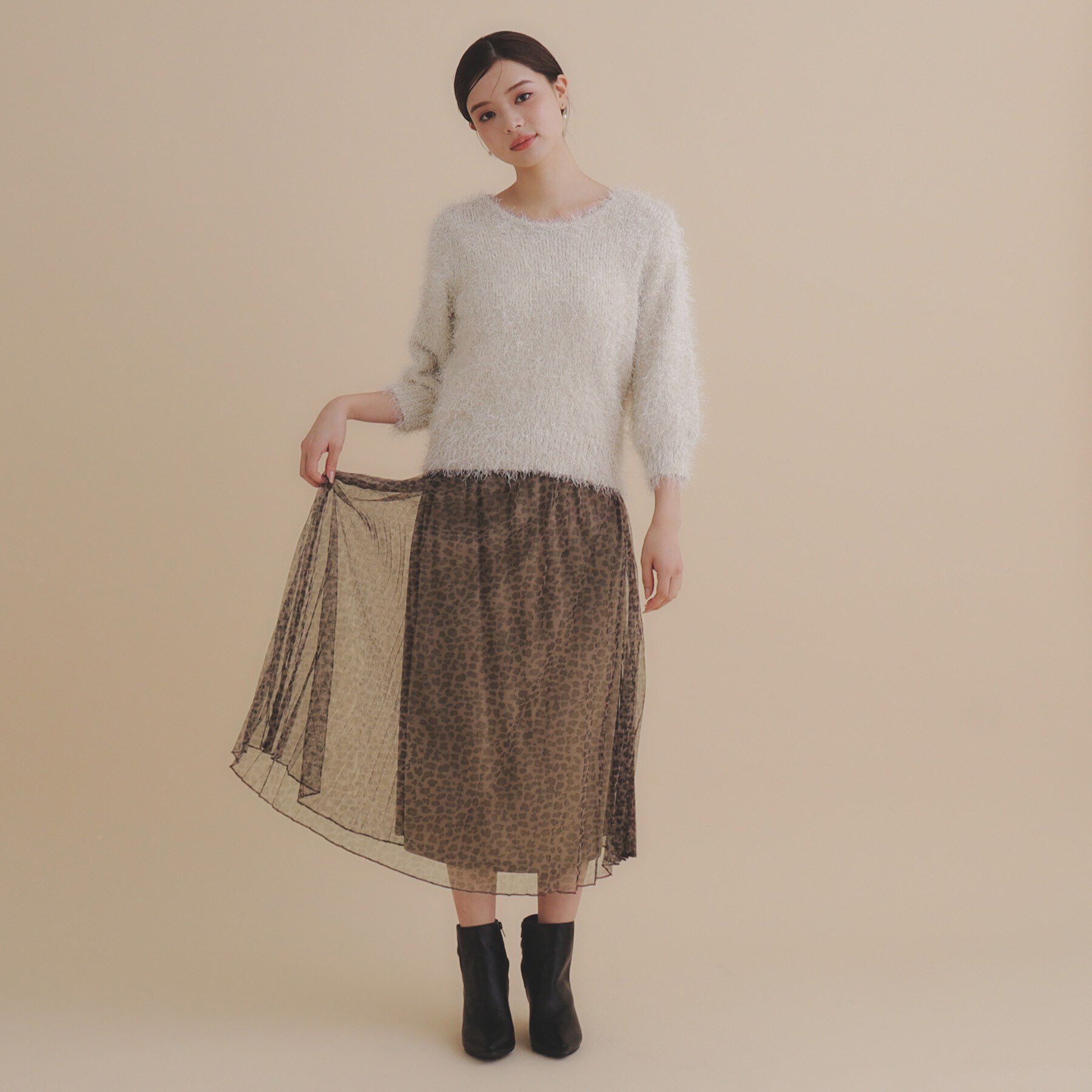 index「チュールアソートプリーツスカート【洗濯機洗い可/防シワ】」|スカート|