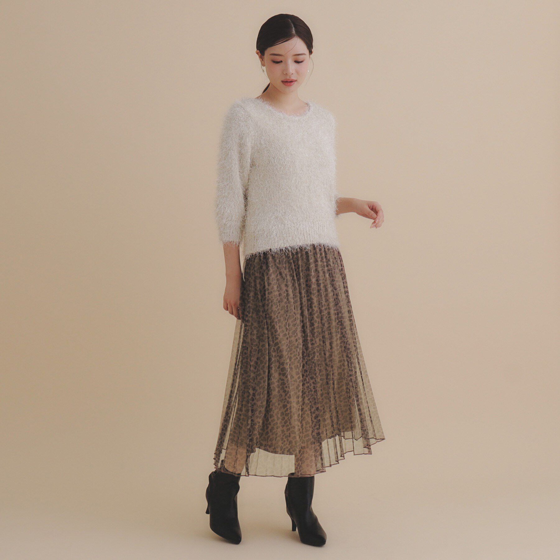 index「チュールアソートプリーツスカート【洗濯機洗い可/防シワ】」|スカート|