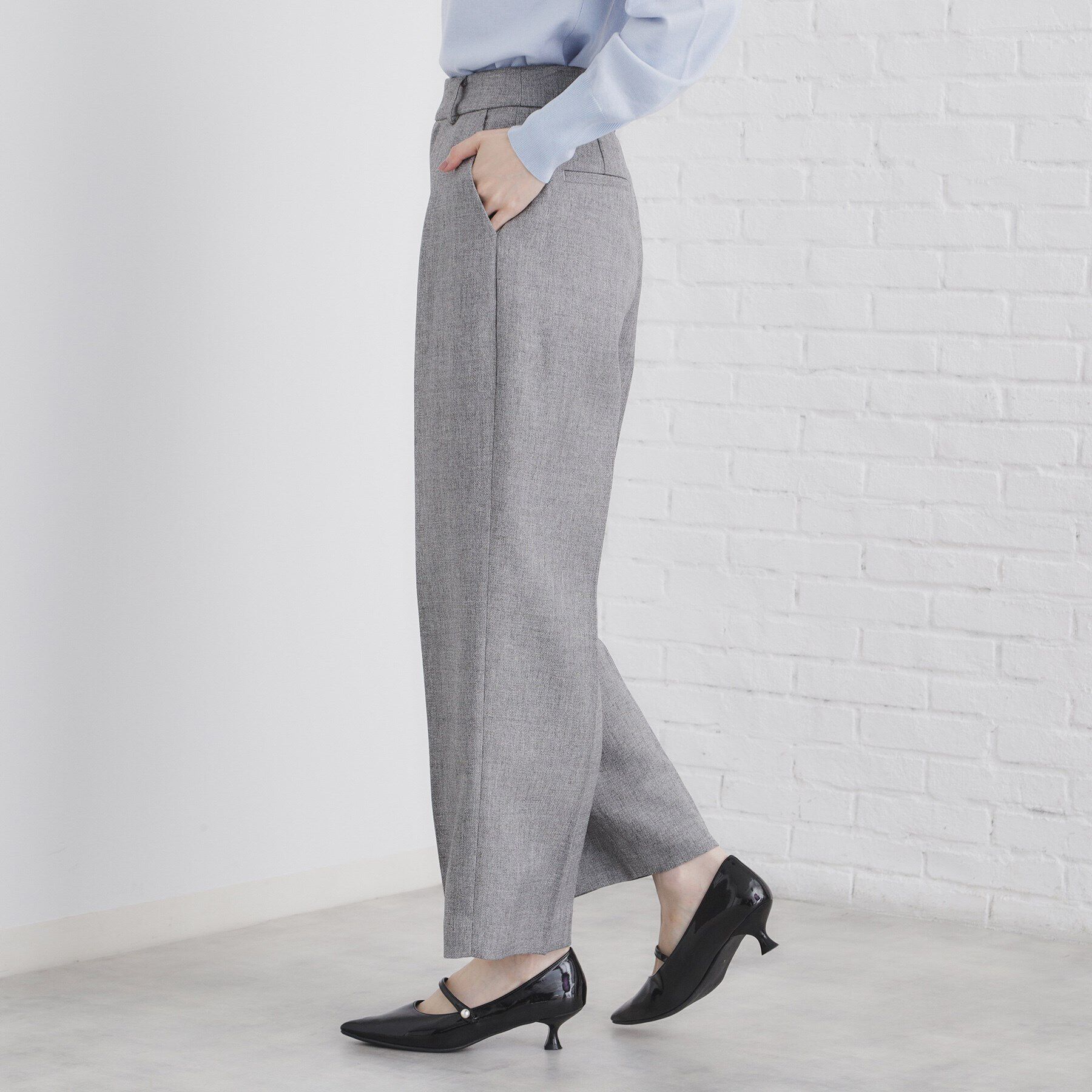 index「《美人百花掲載》ヴィンテージツイードタックワイドパンツ【洗濯機洗い可/防シワ】」|その他|