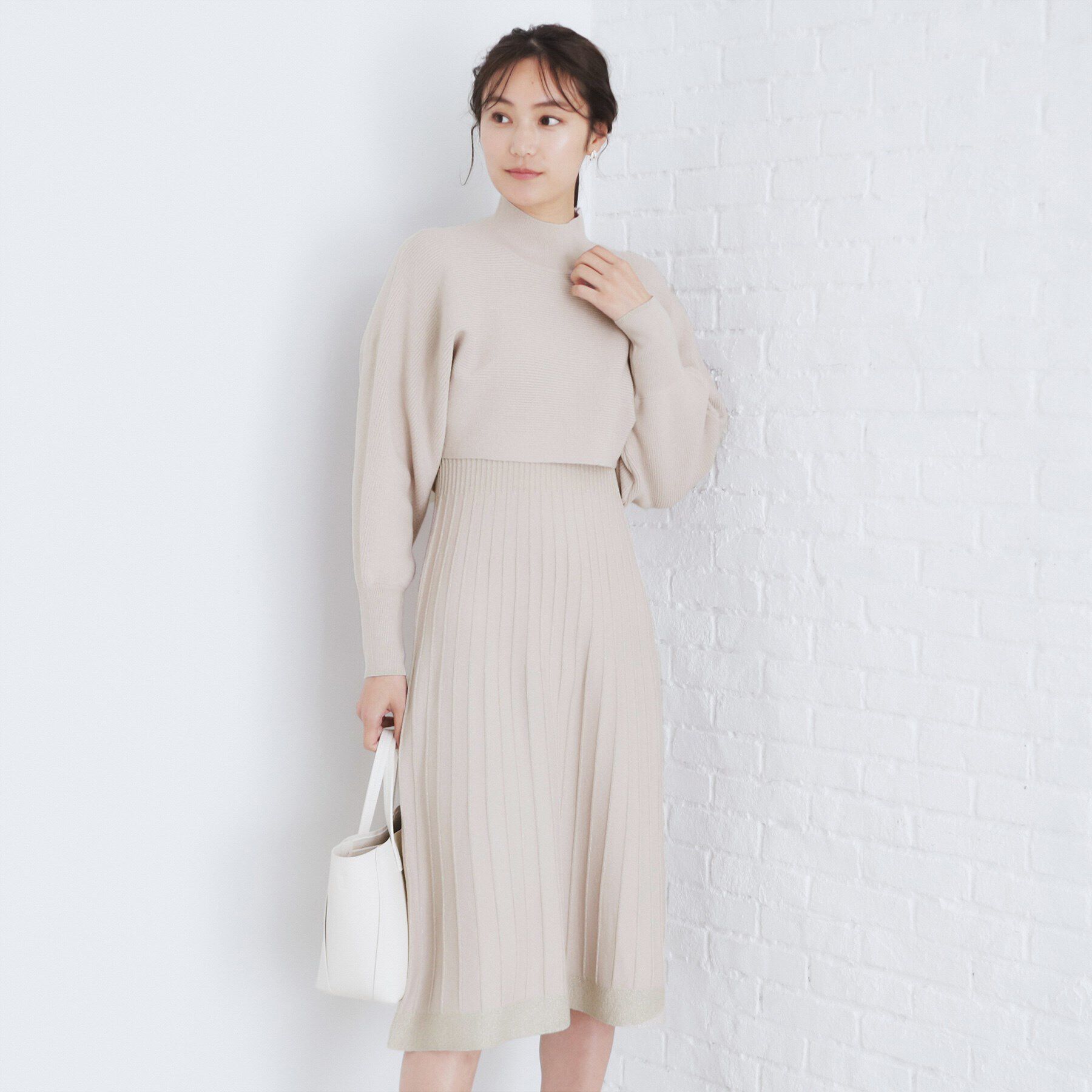 index「《XS-LLsize》マルチウェイニットワンピース【洗濯機洗い可】」|ワンピース|